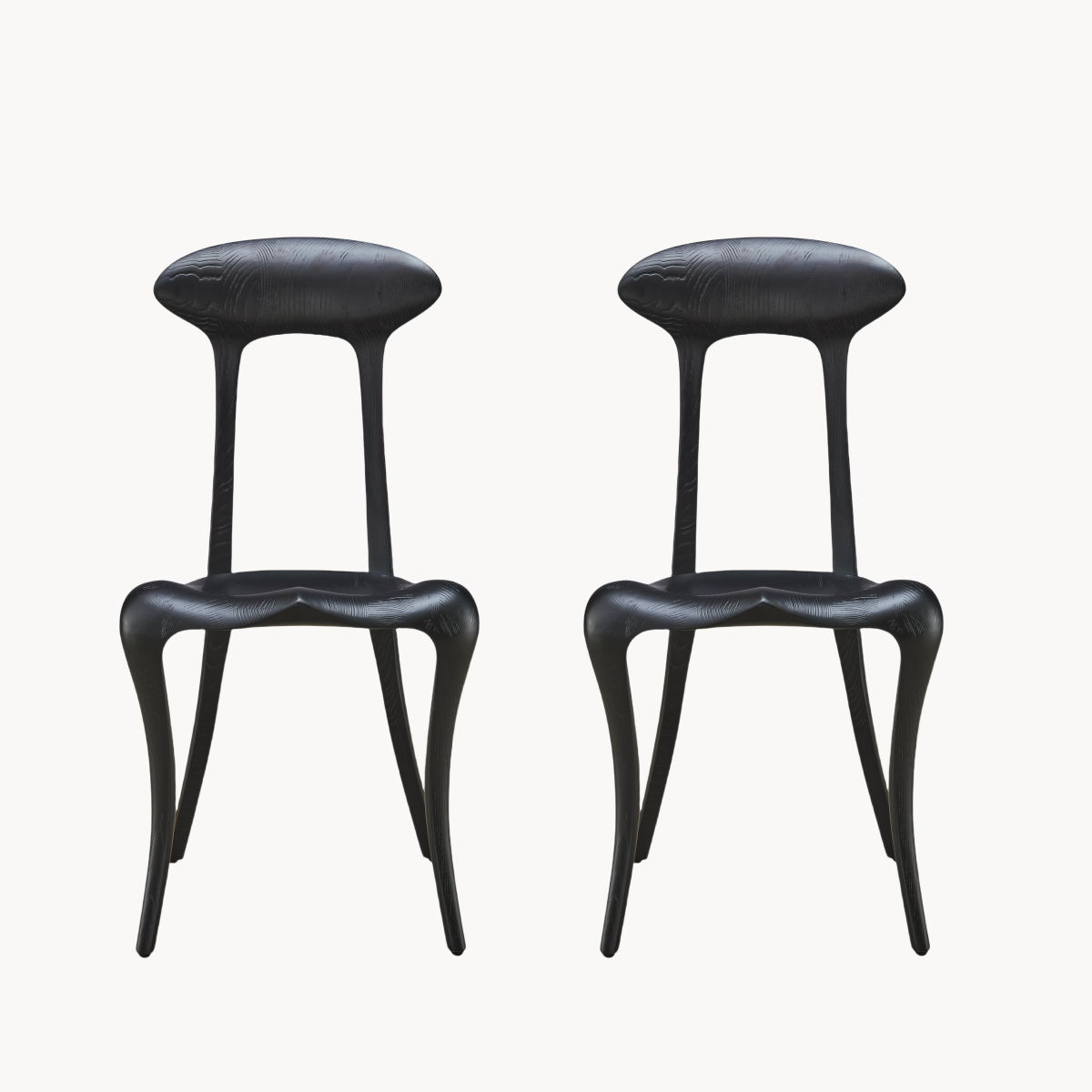 Yarion 2pcs ash wood leather dining chairs