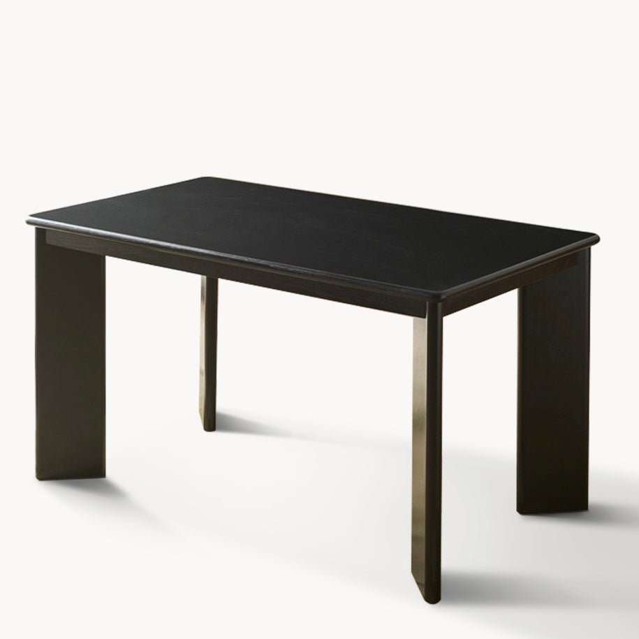 Rotalen Ash wood minimalist rectangle dining table