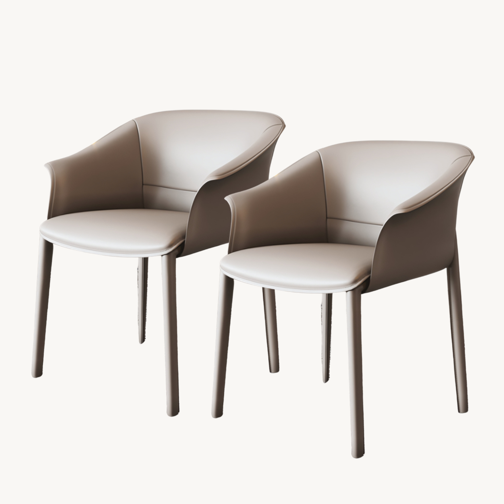 Karonte 2 pcs set-light luxury dining chair