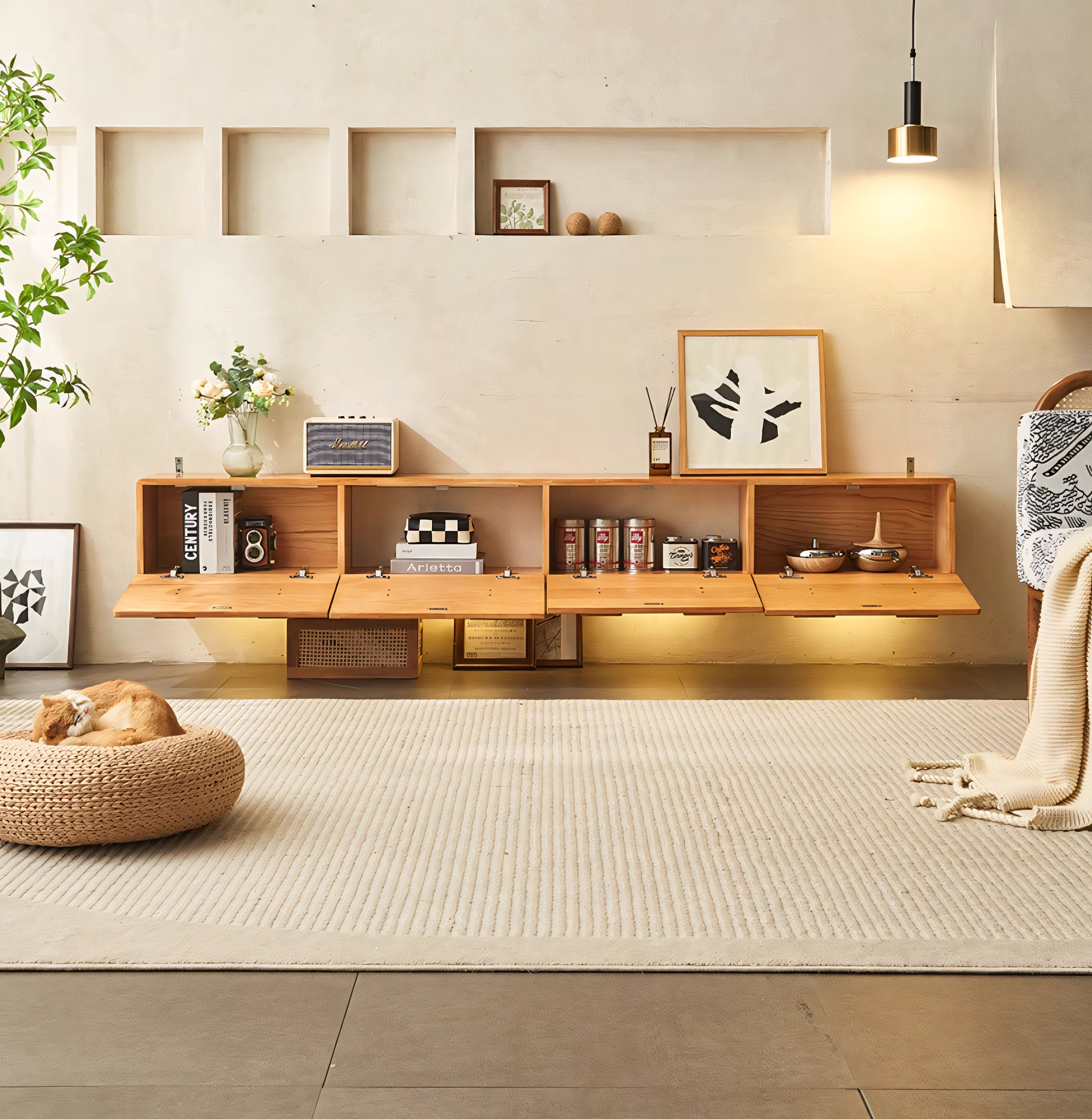 Garow Solid wood TV cabinet