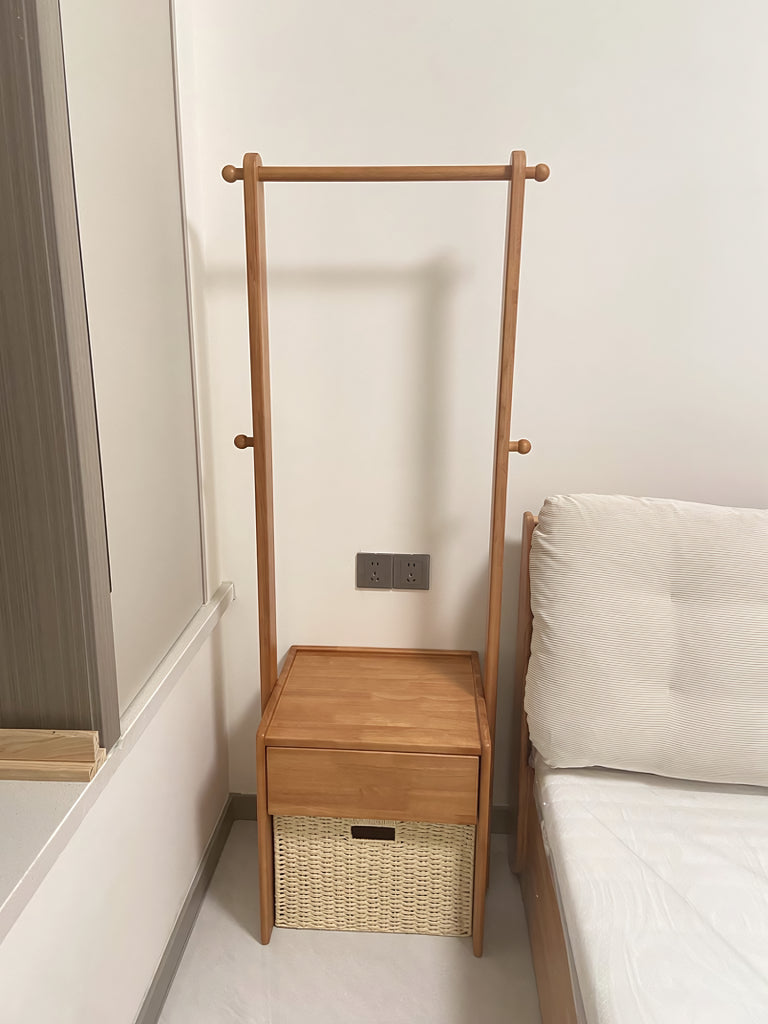 Erto Clothes rack with storage cabinet