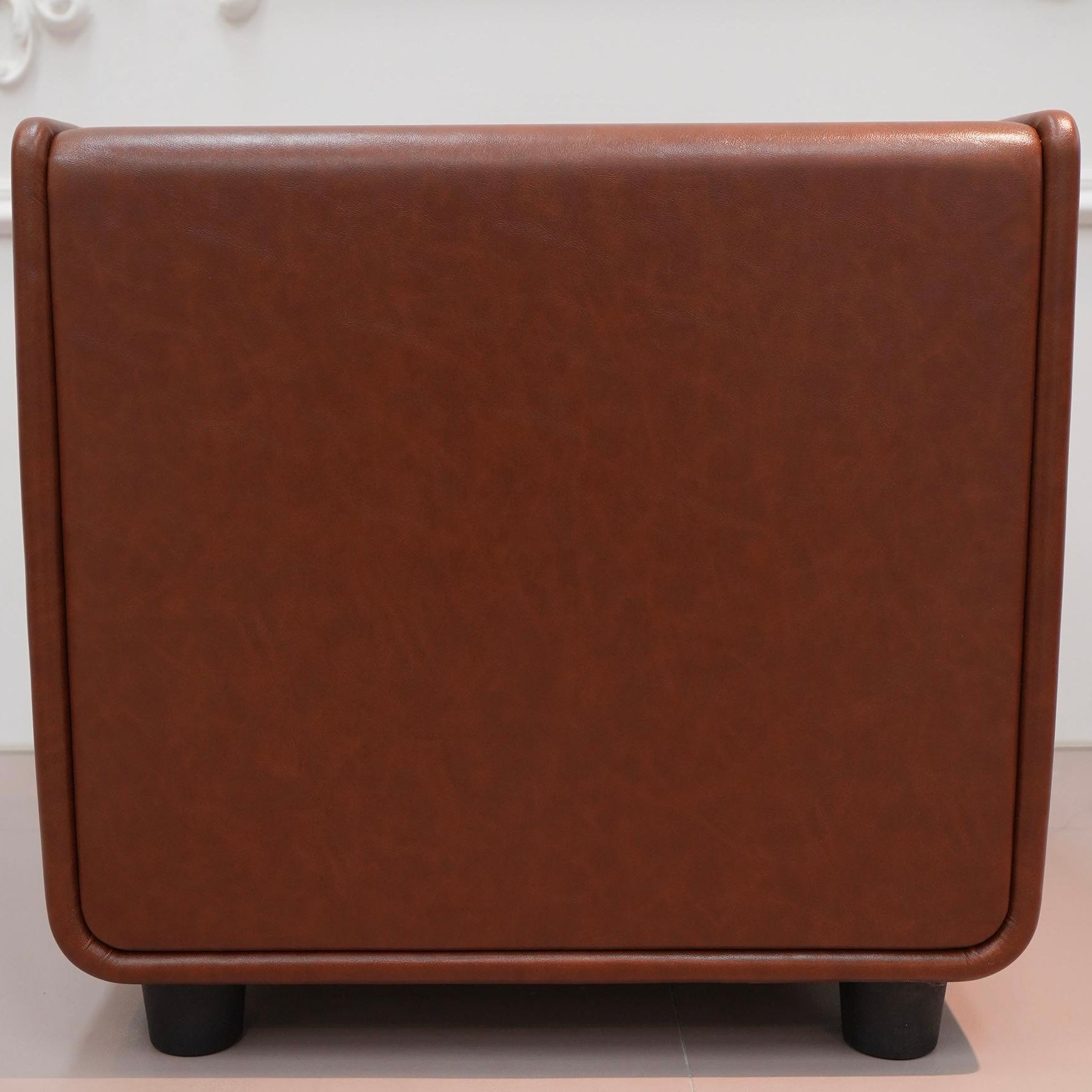 Olime 2pcs wooden leather nightstands