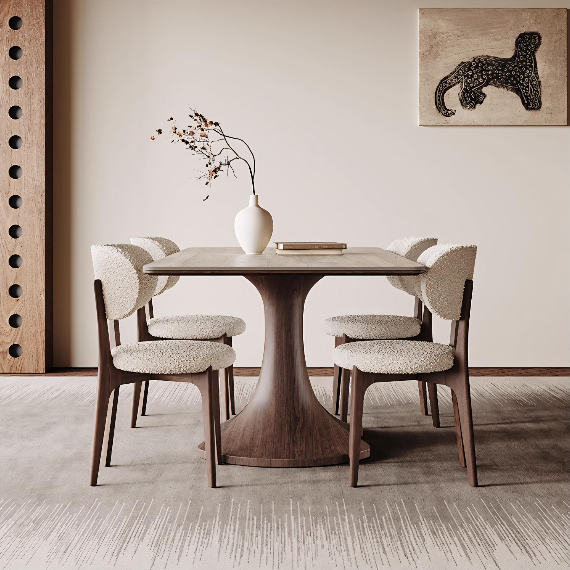 Avico Sintered stone rectangular dining set