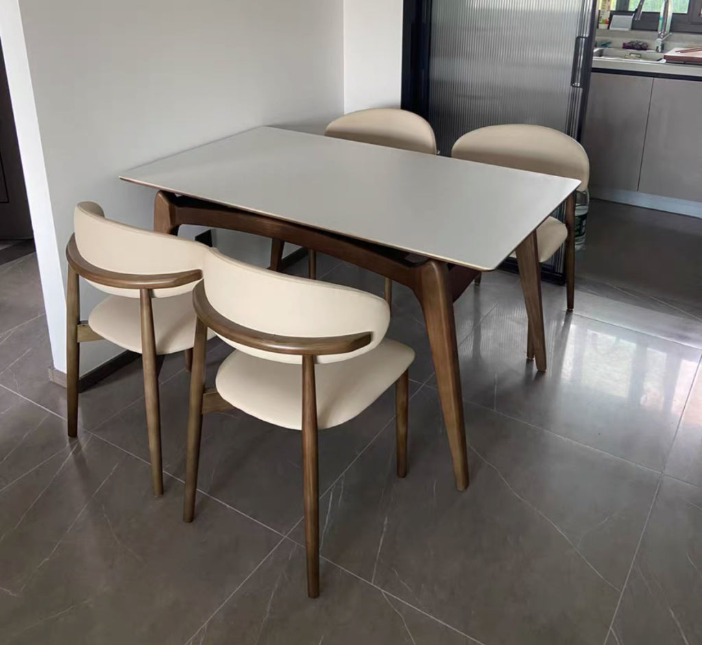 Lemarie Sintered stone rectangular dining set