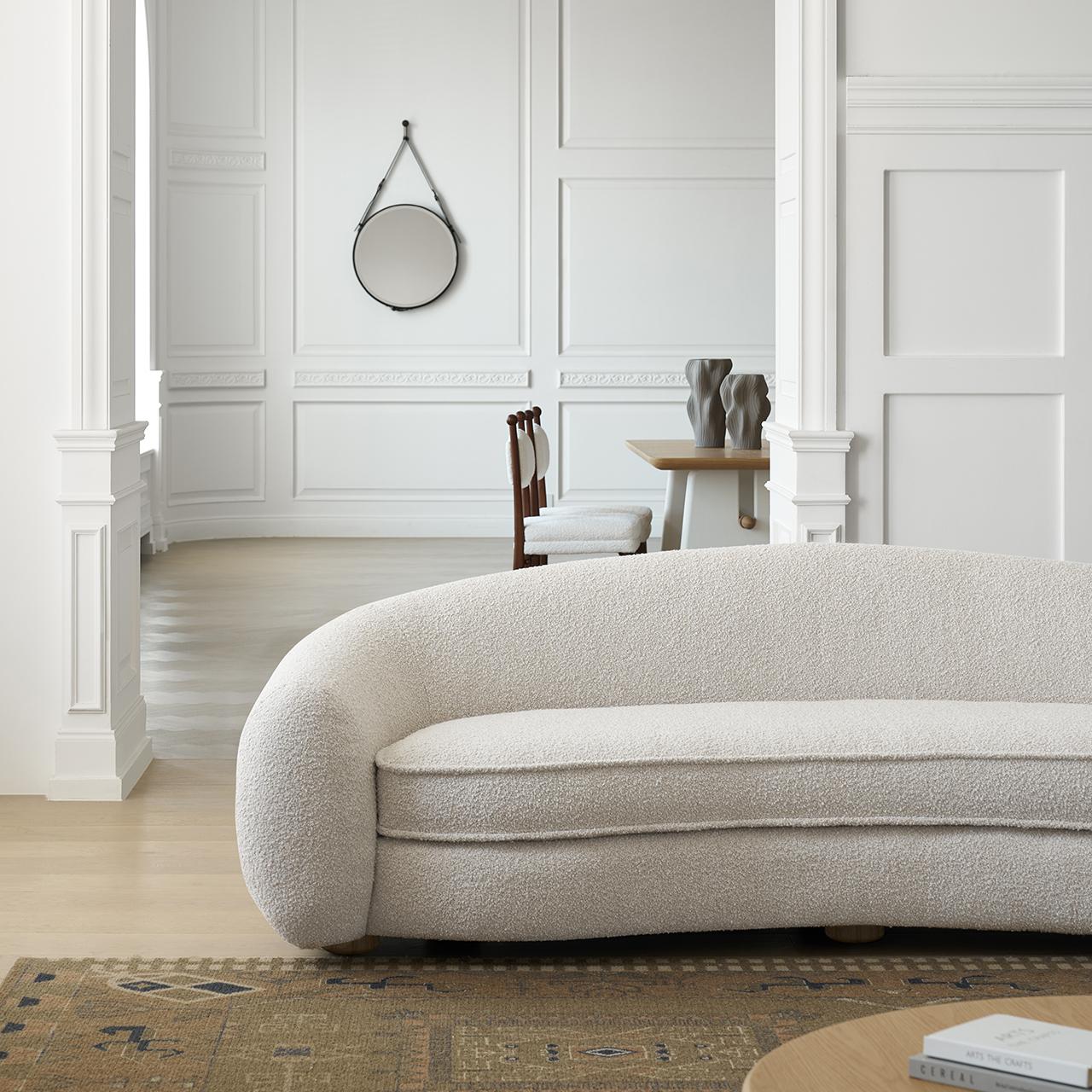 Oliea One-piece curved sofa