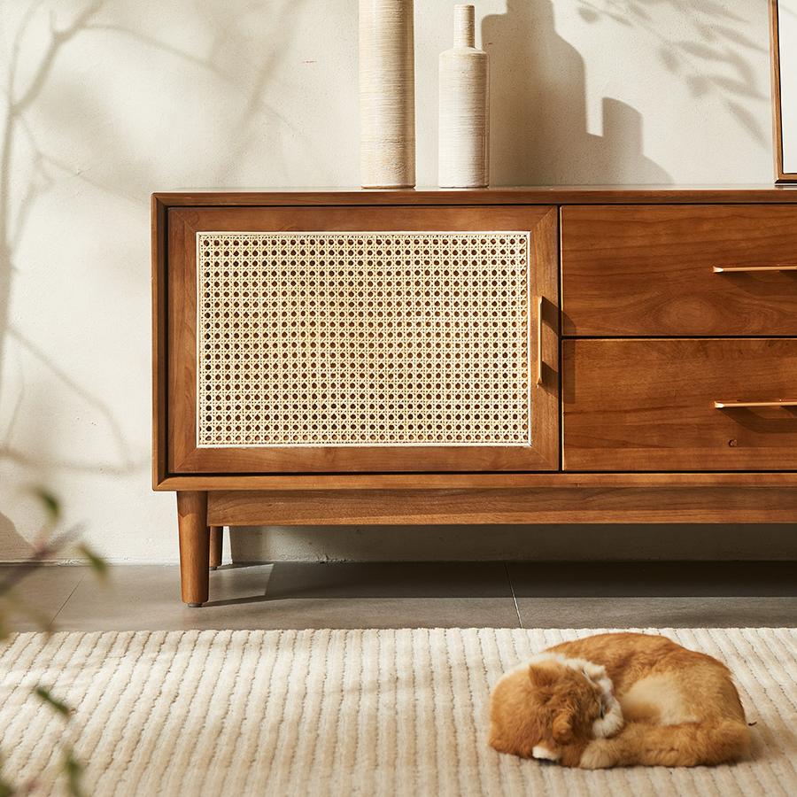 Altrix Solid wood TV cabinet