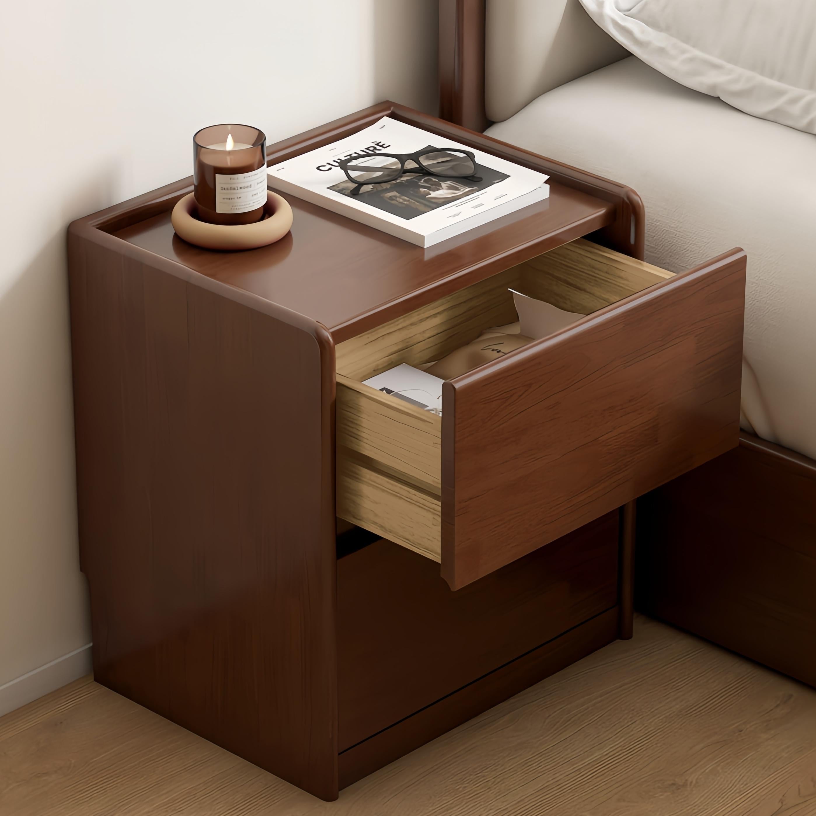 Biadra 2pcs solid wood nightstands-A