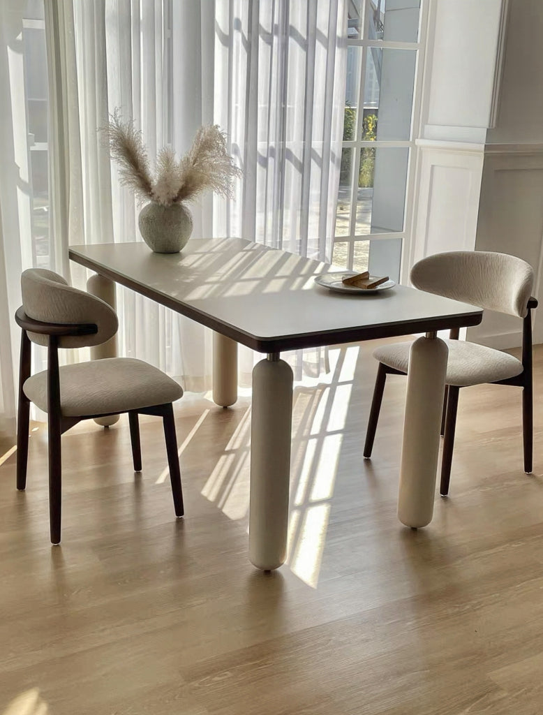 Lessimo Sintered stone rectangular dining set