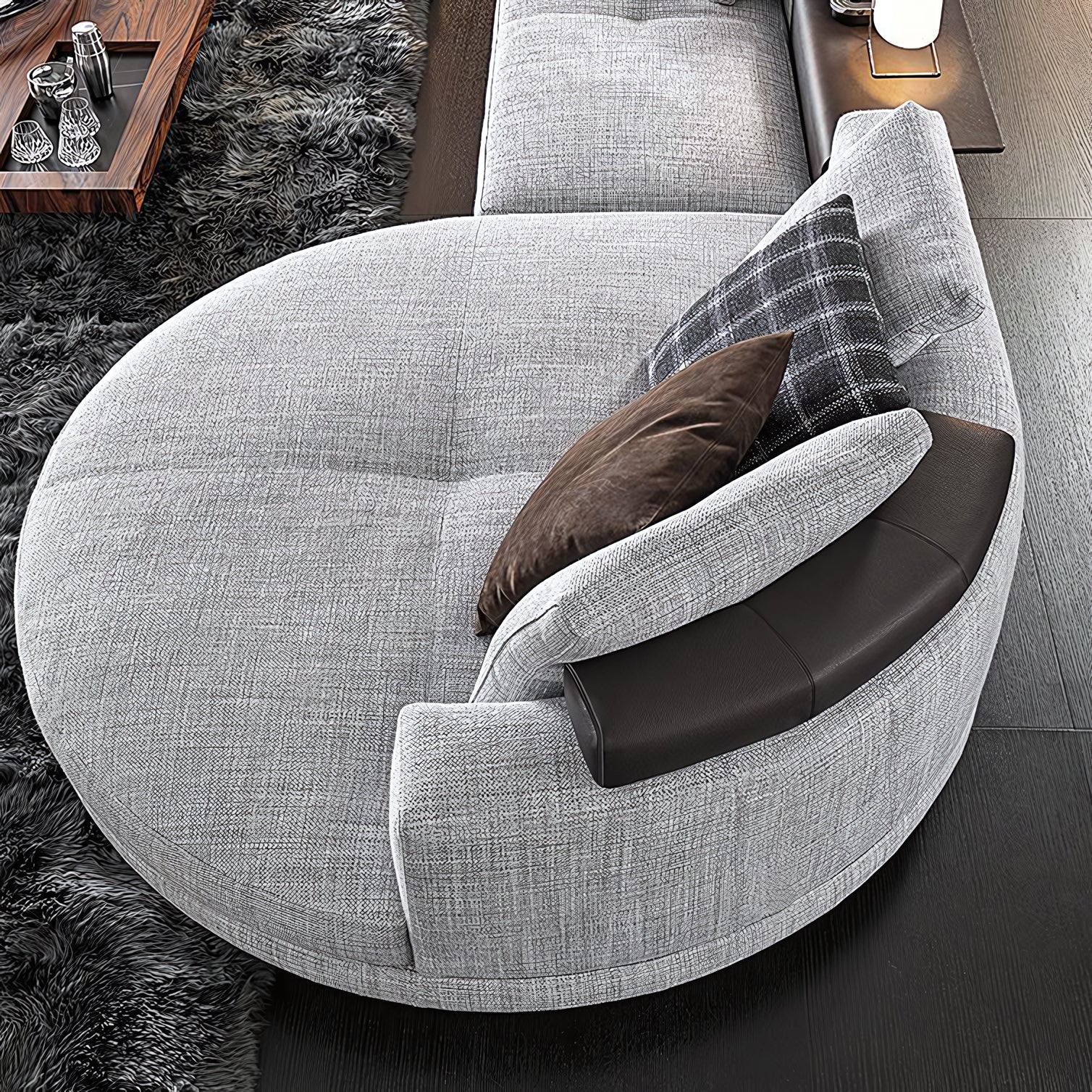 Konewico Classic luxury chaise lounge sofa