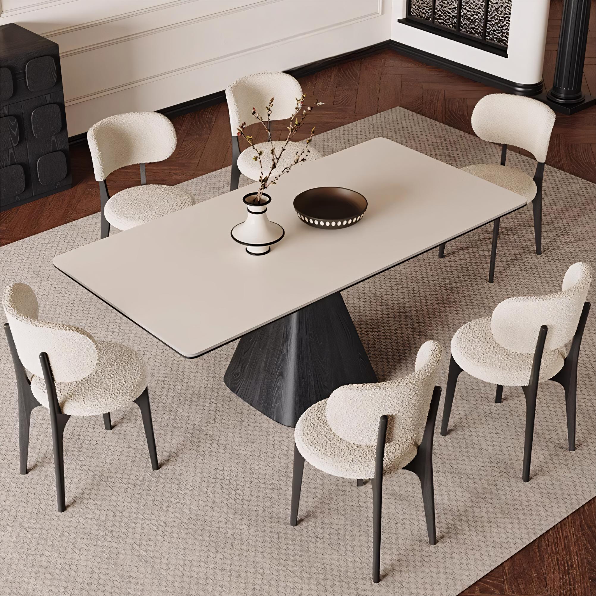 Padiar Sintered stone rectangular dining set