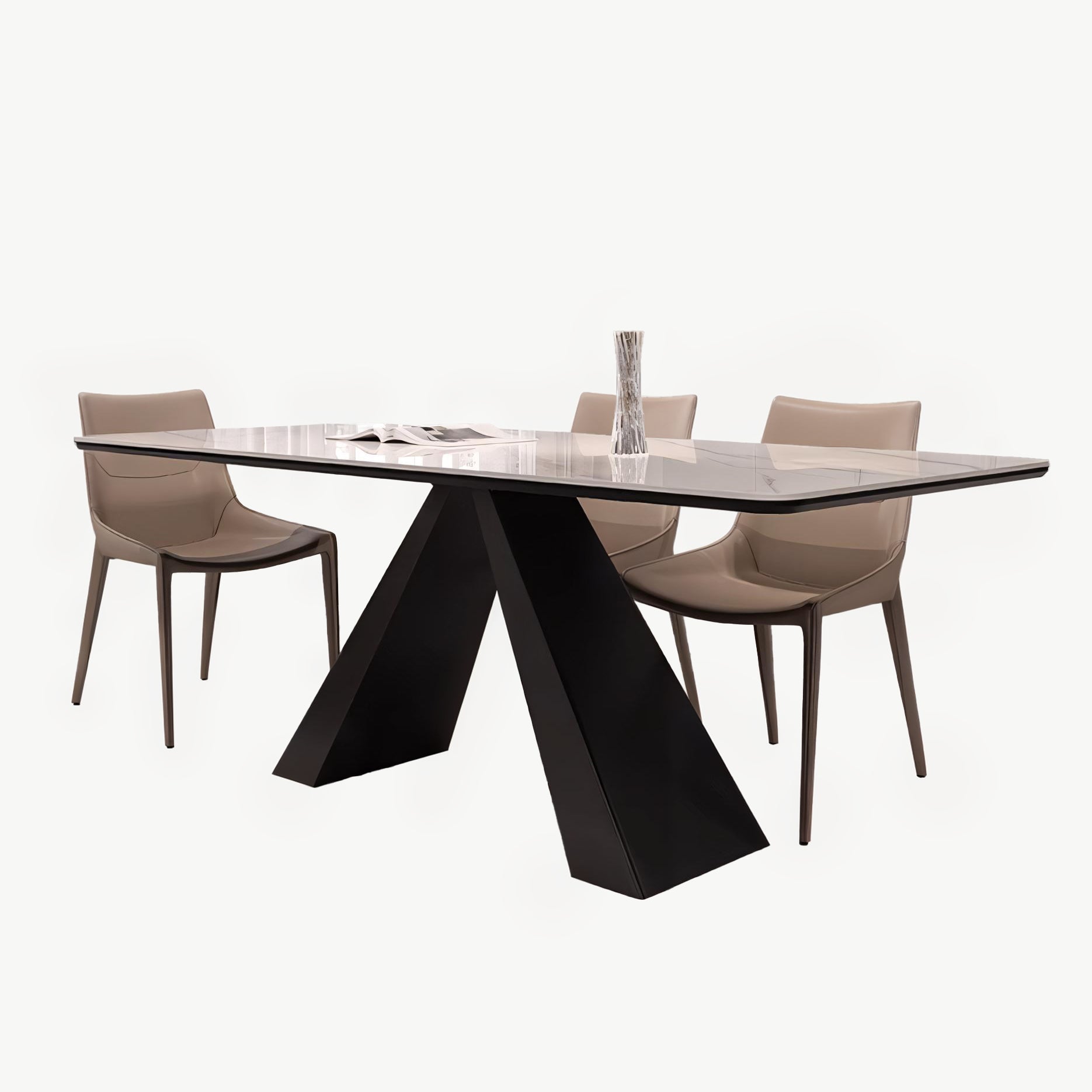 Gemar Sintered stone rectangular dining set