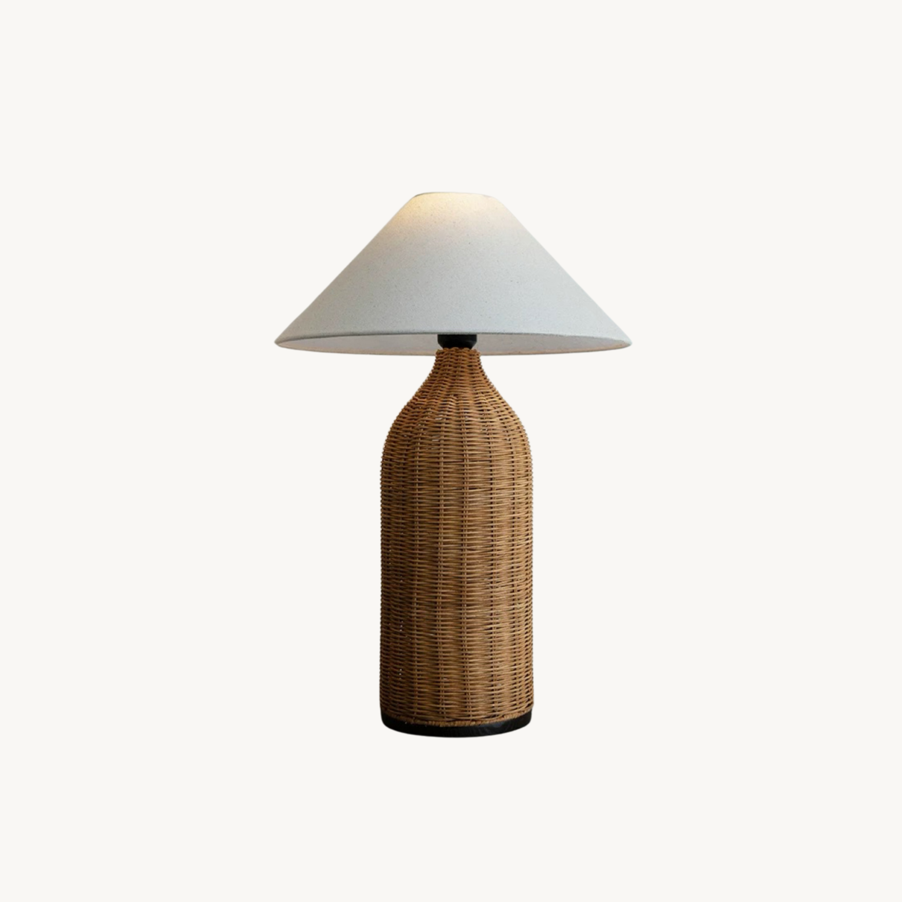 Ermise Natural rattan solid wood lamp-A