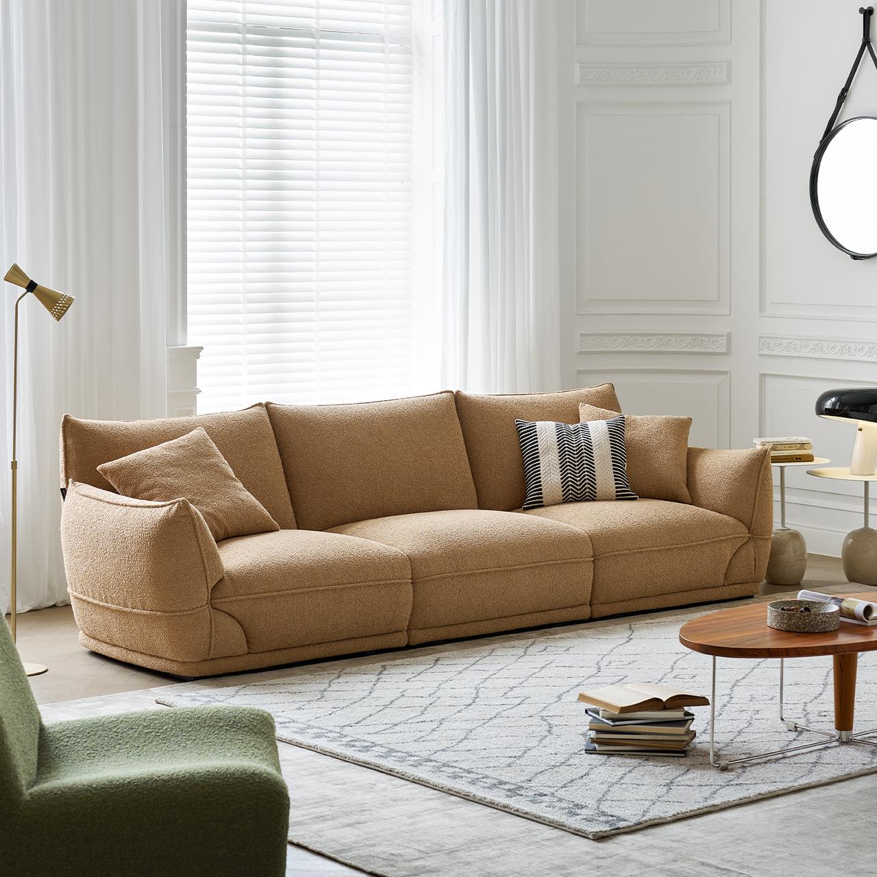 Zeovin Fabric straight sofa