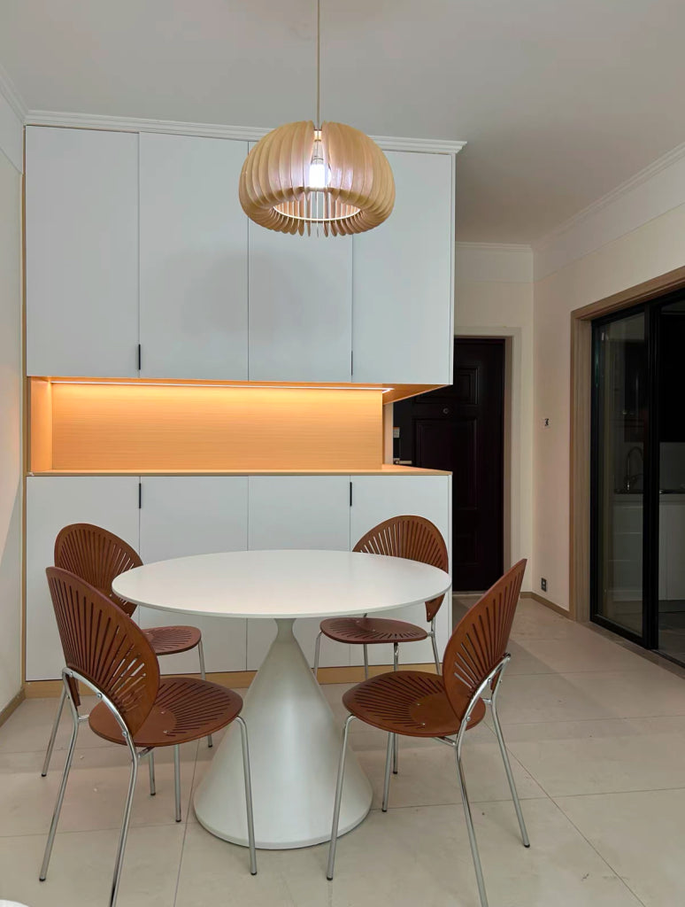 Dejove Extendable sintered stone round dining table