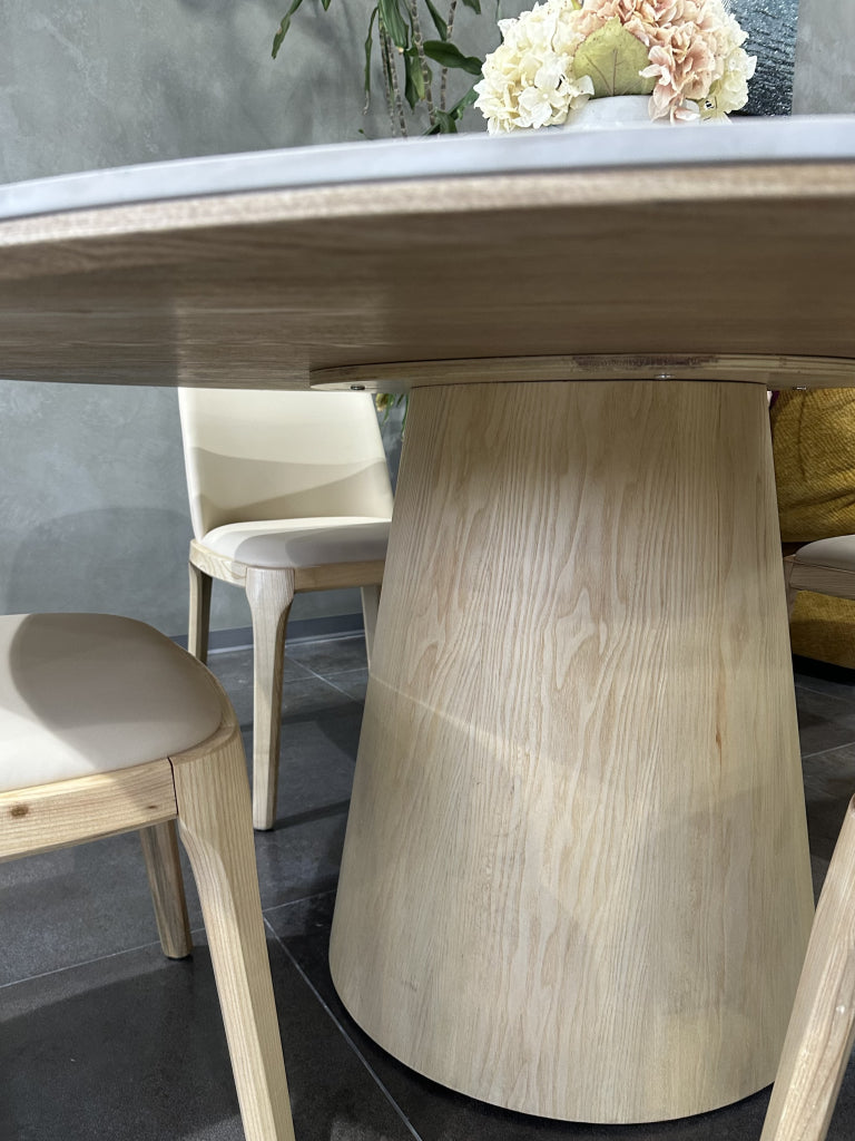 Larson Ash solid wood round dining table