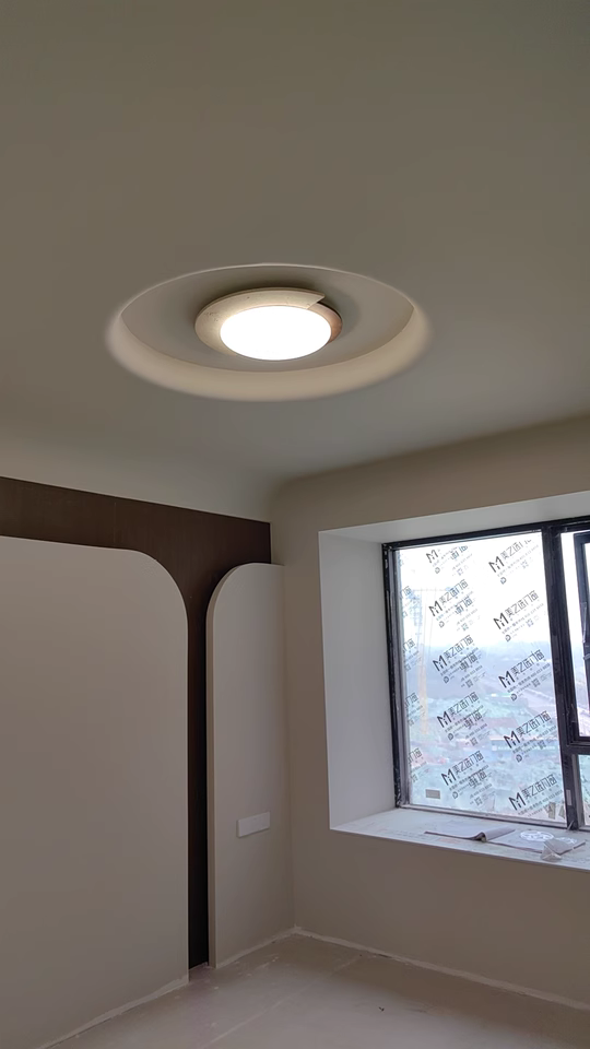 Yolandi Beige travertine ceiling light