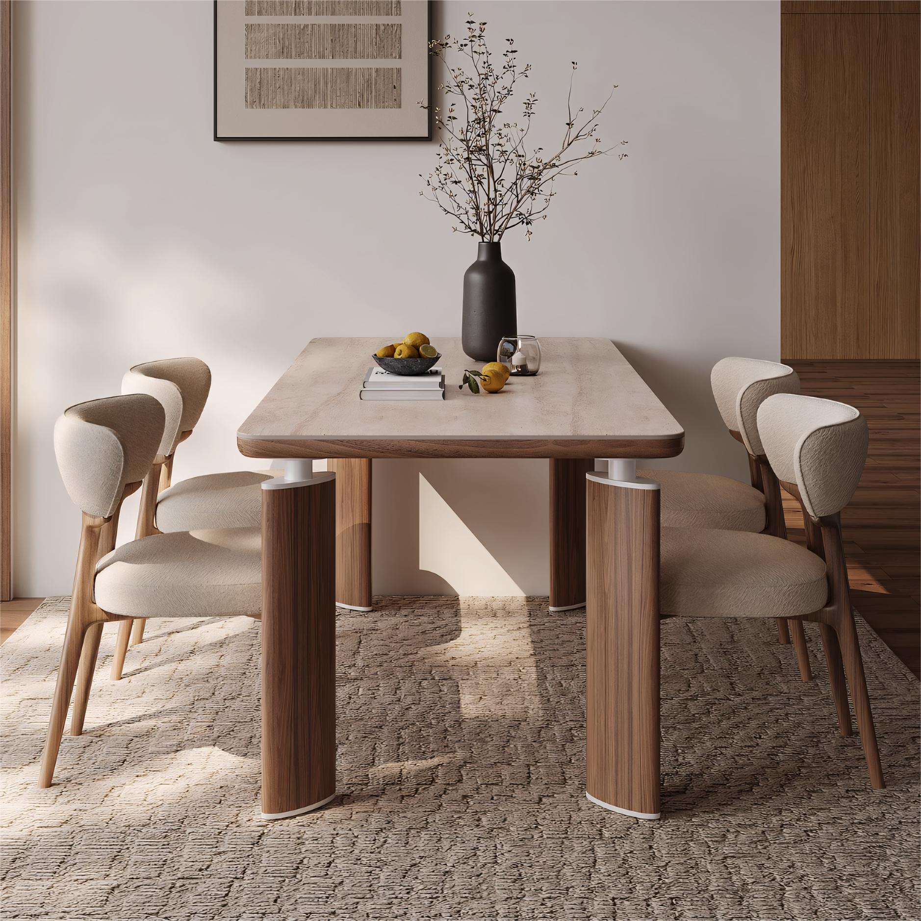 Fecello Sintered stone rectangular dining table
