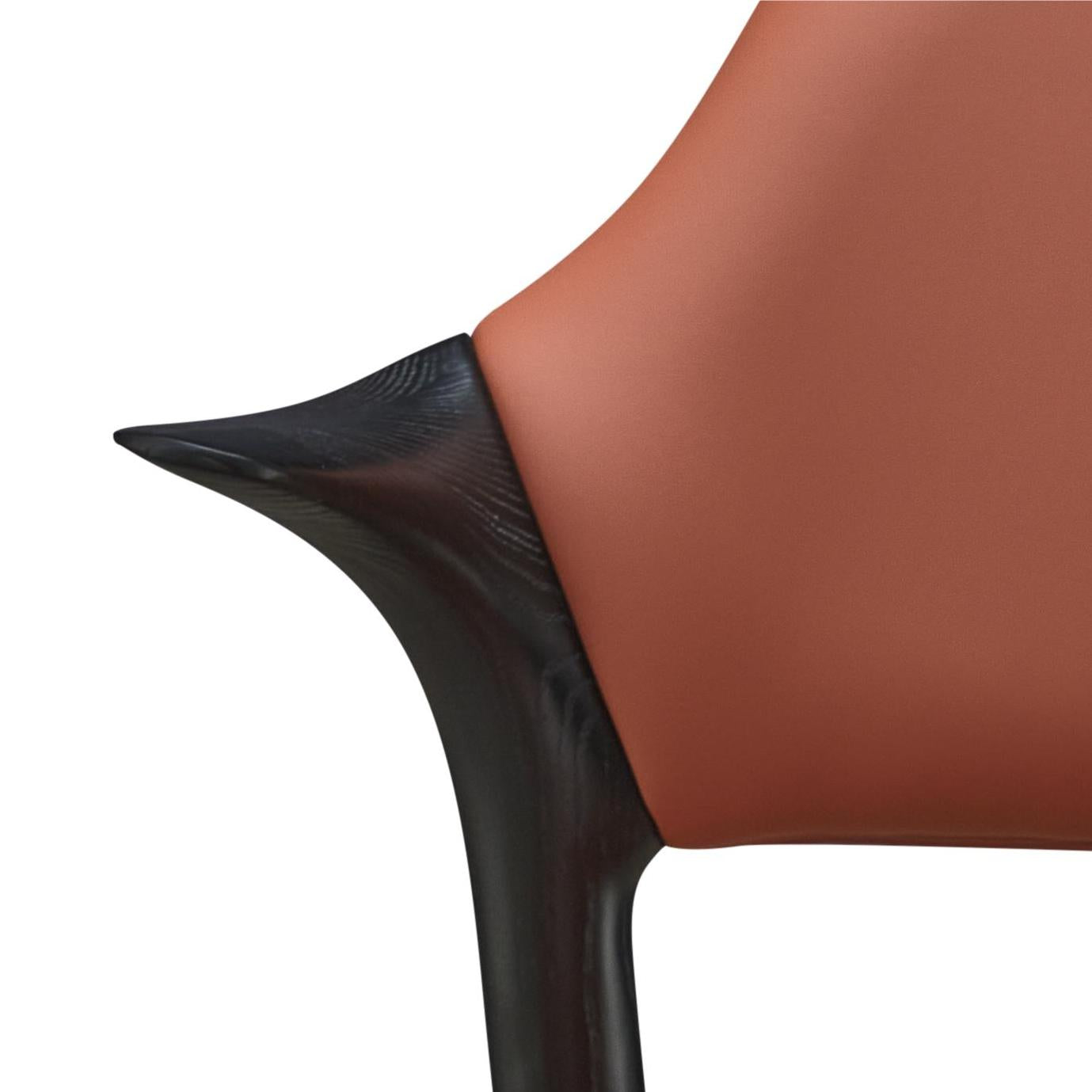 Fennec 2pcs ash wood leather dining chairs