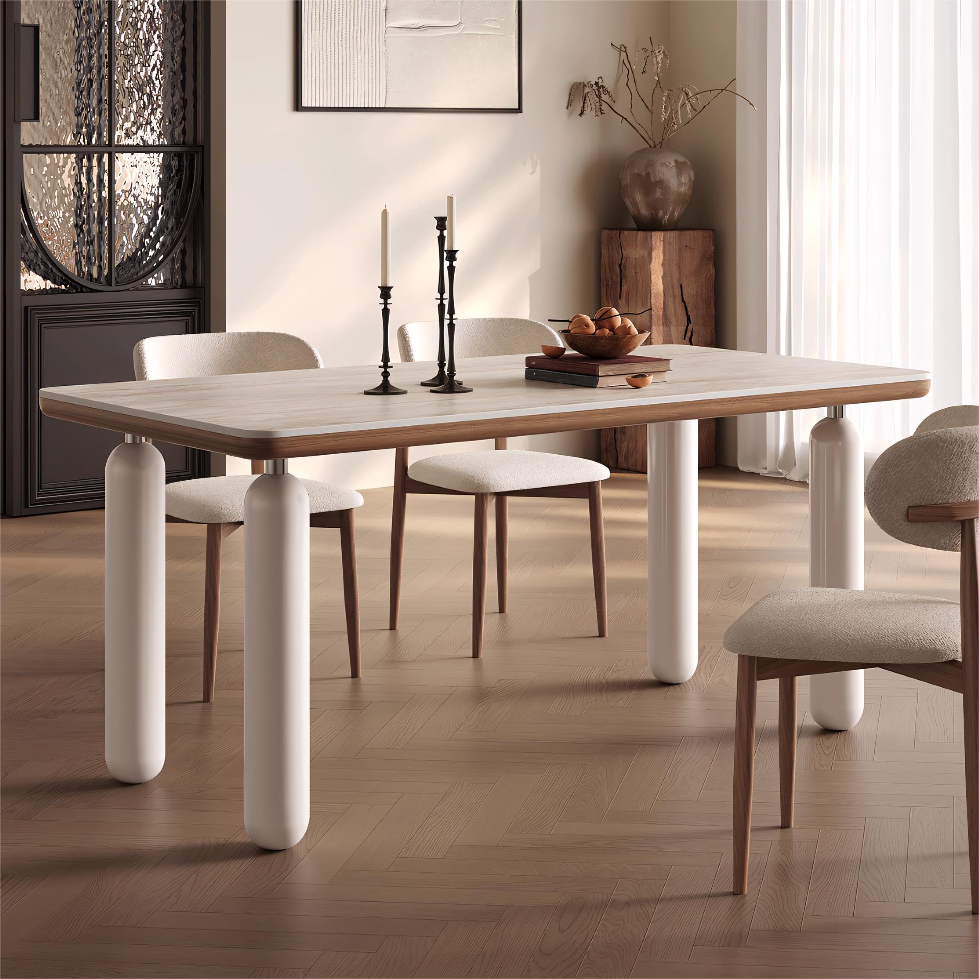 Lessimo Sintered stone rectangular dining set