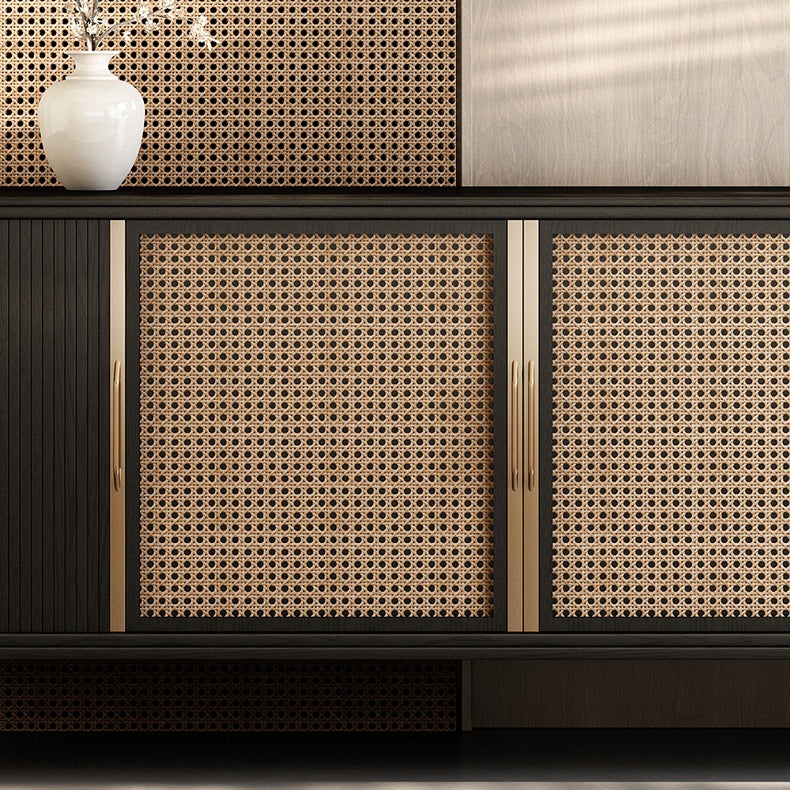 Faroli Natural rattan wooden sideboard