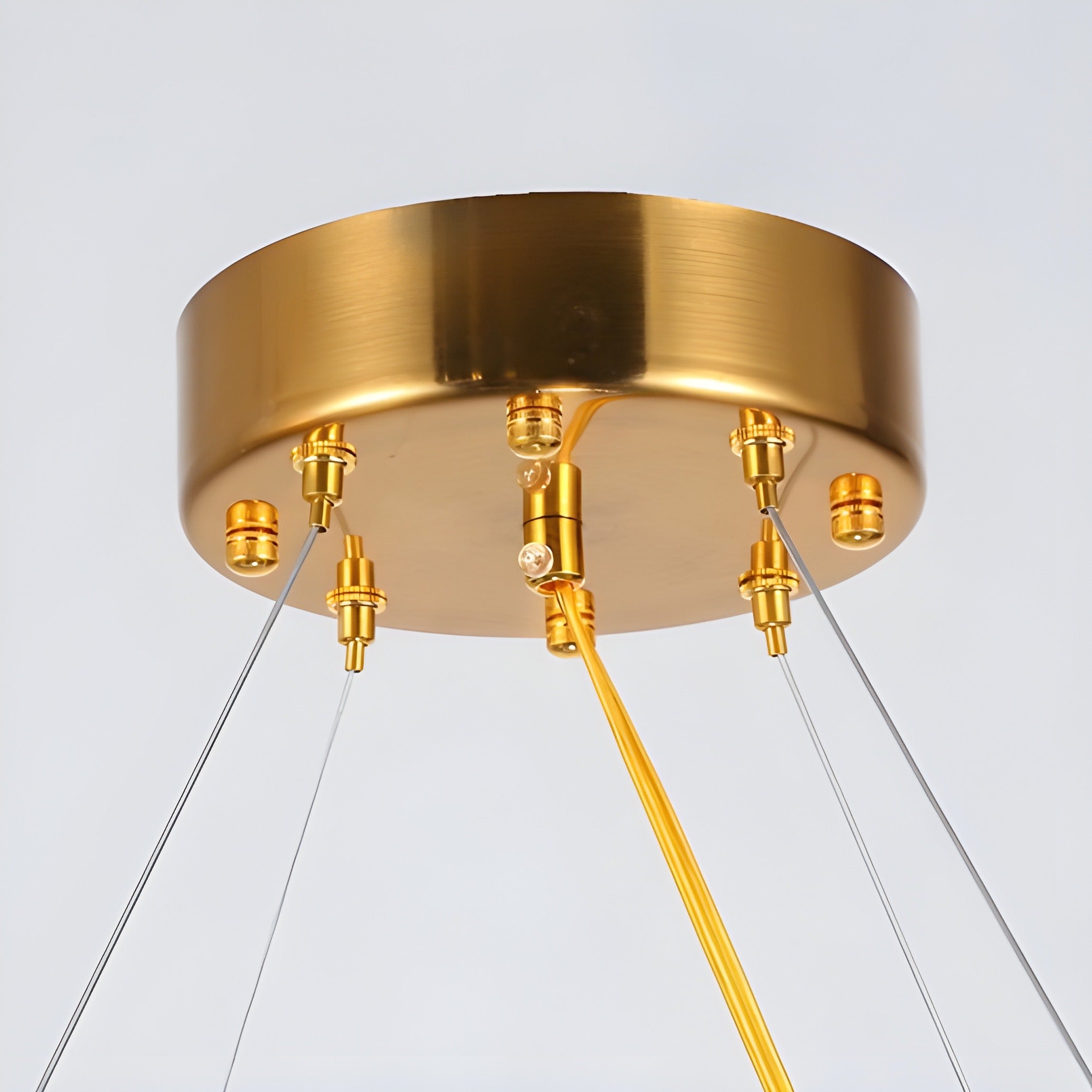 Snowie Snowflake glass round double layer pendant light