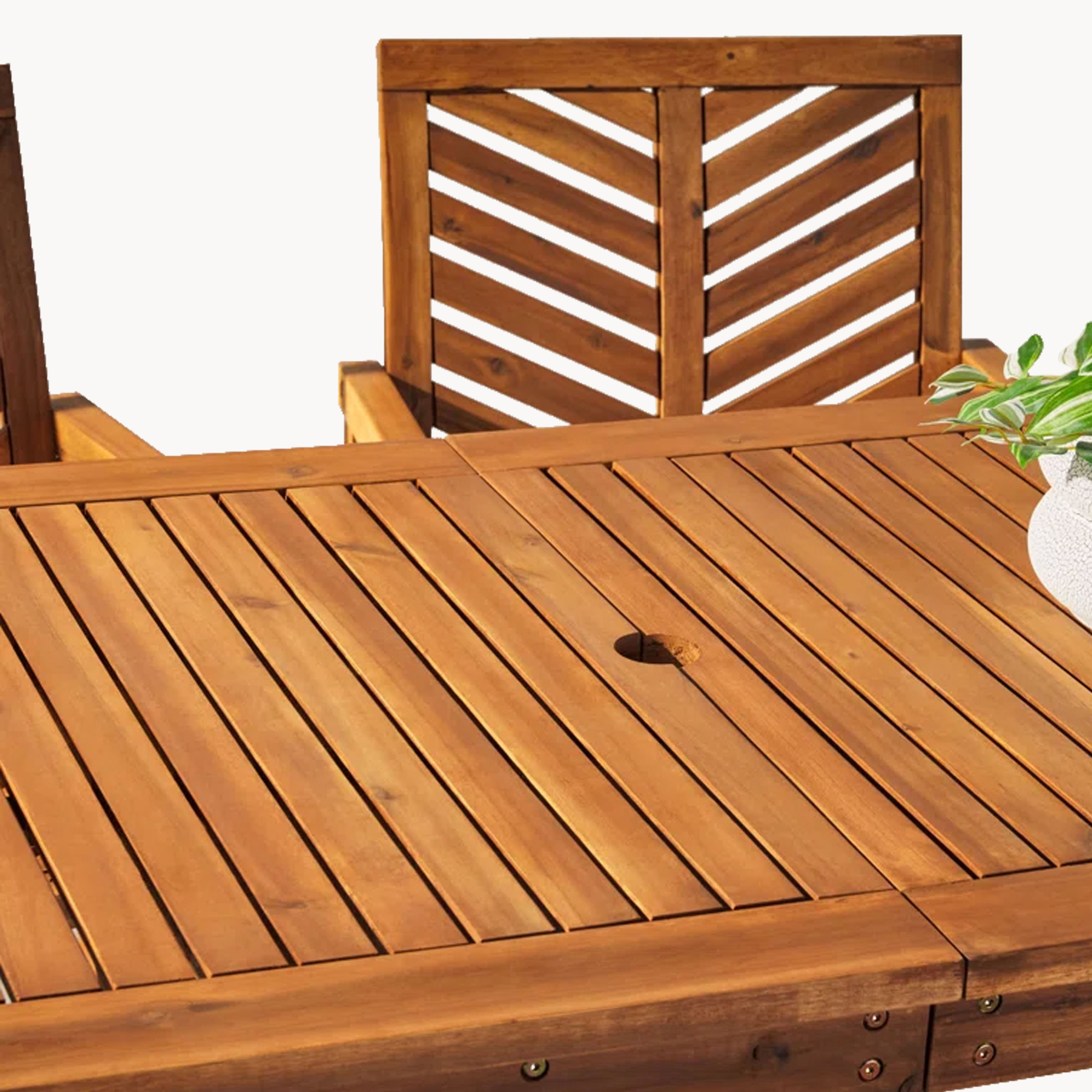 Fintor Solid wood outdoor dining set