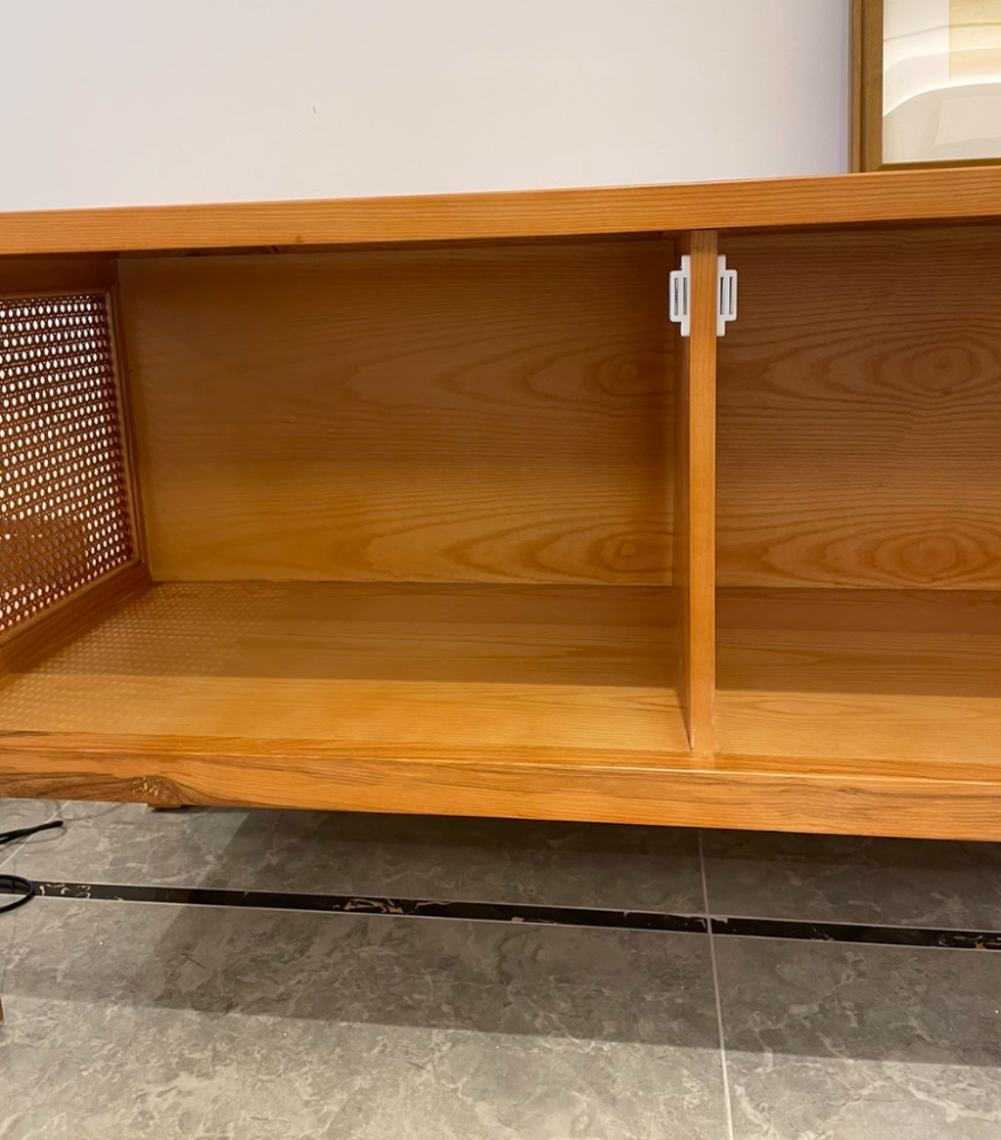 Ritanlar Ash wood natural rattan sideboard