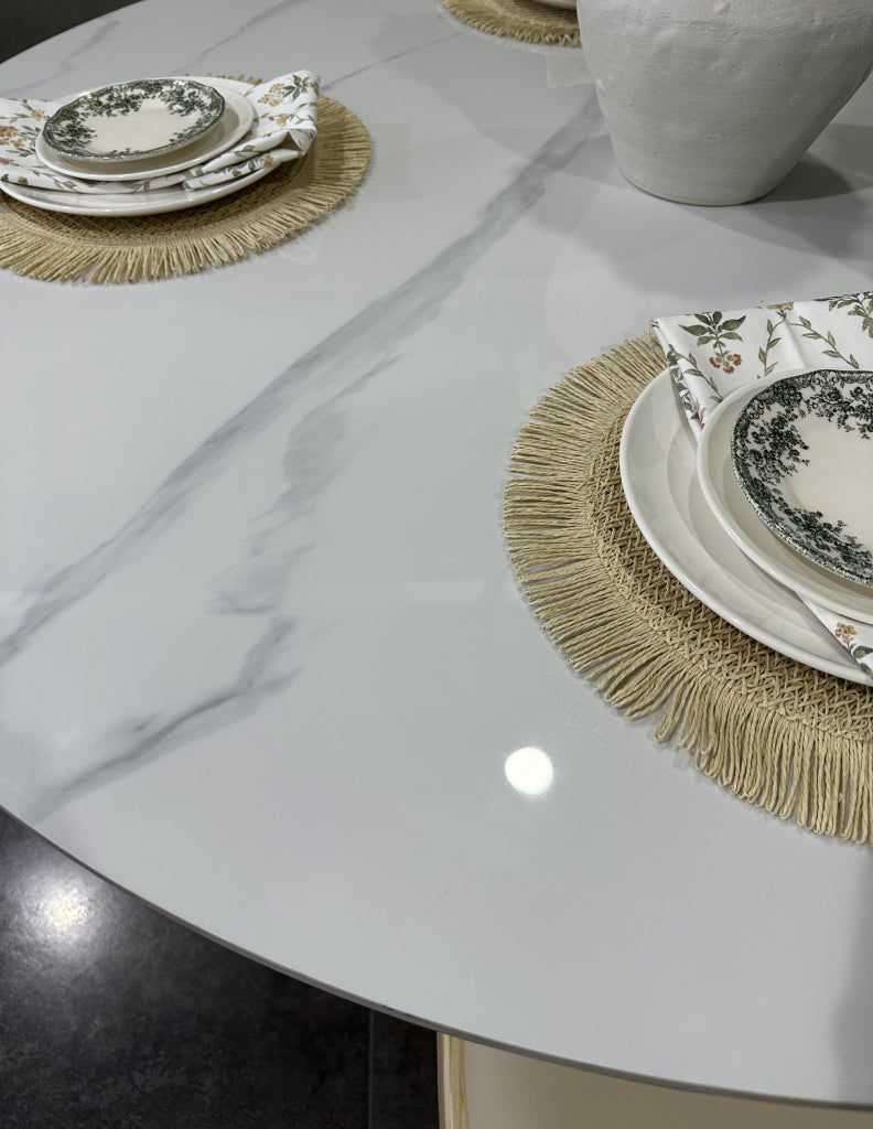 Larson Ash solid wood round dining table