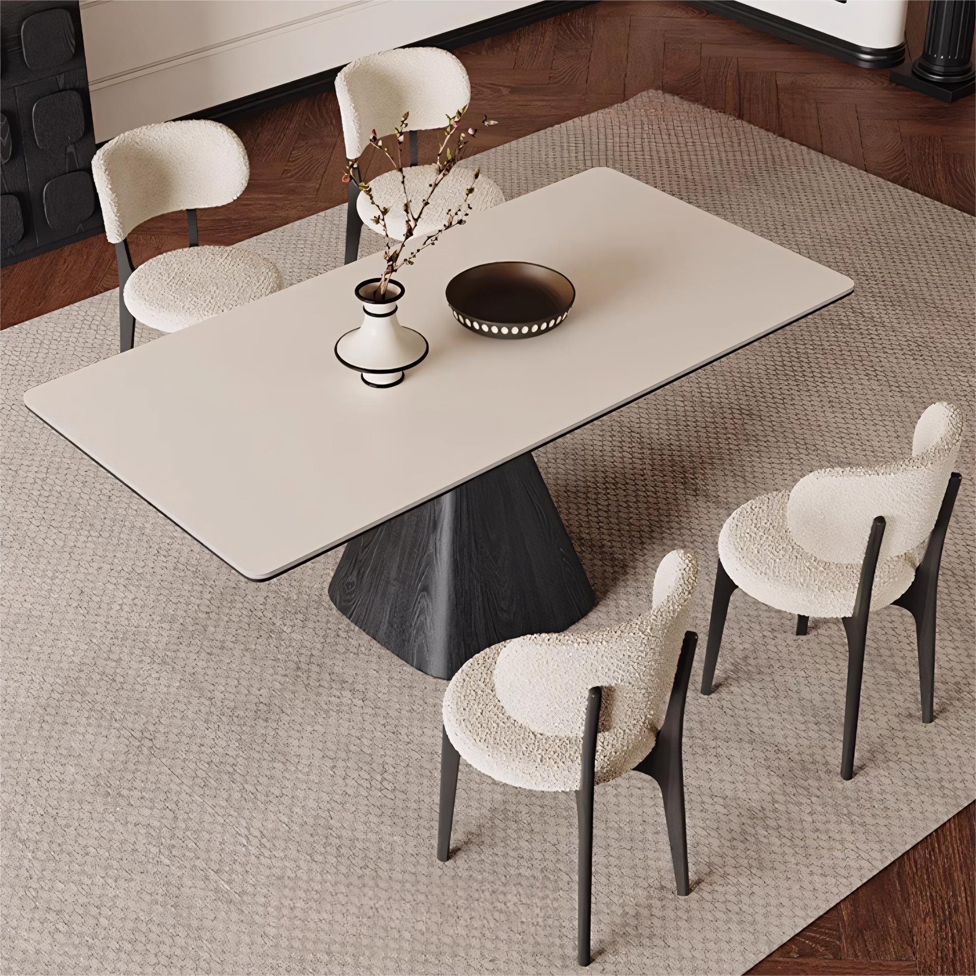 Padiar Sintered stone solid wood rectangular dining table