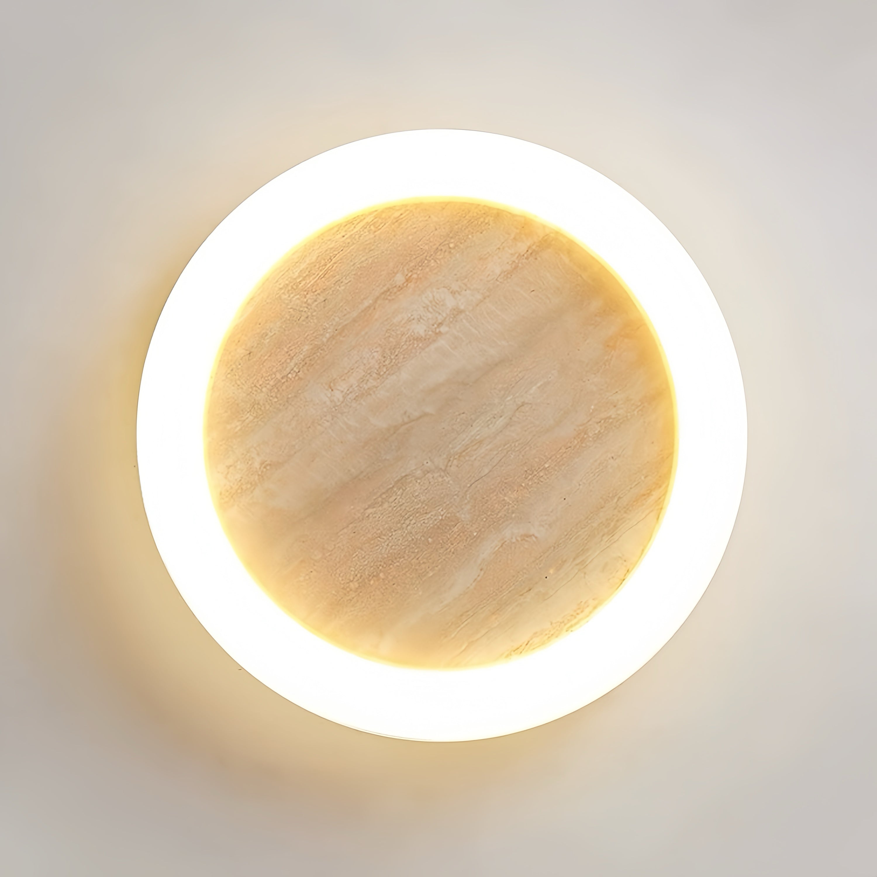 Brunit Beige travertine ceiling light