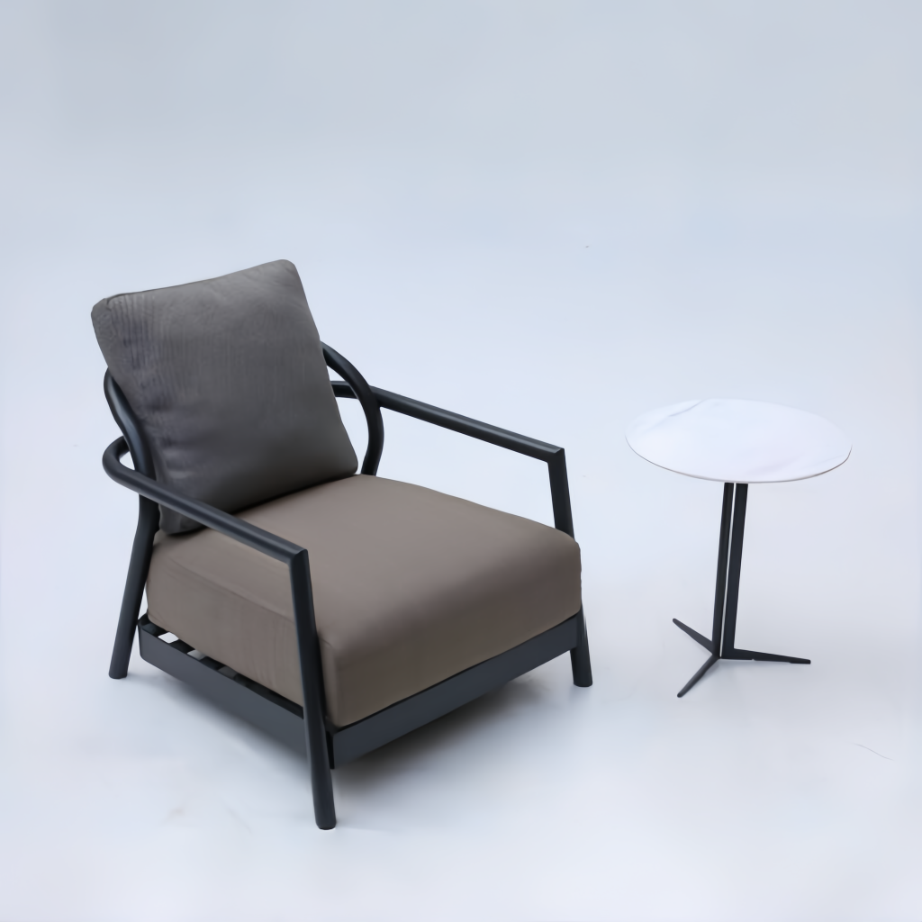 Winio Aluminum alloy outdoor accent chair side table