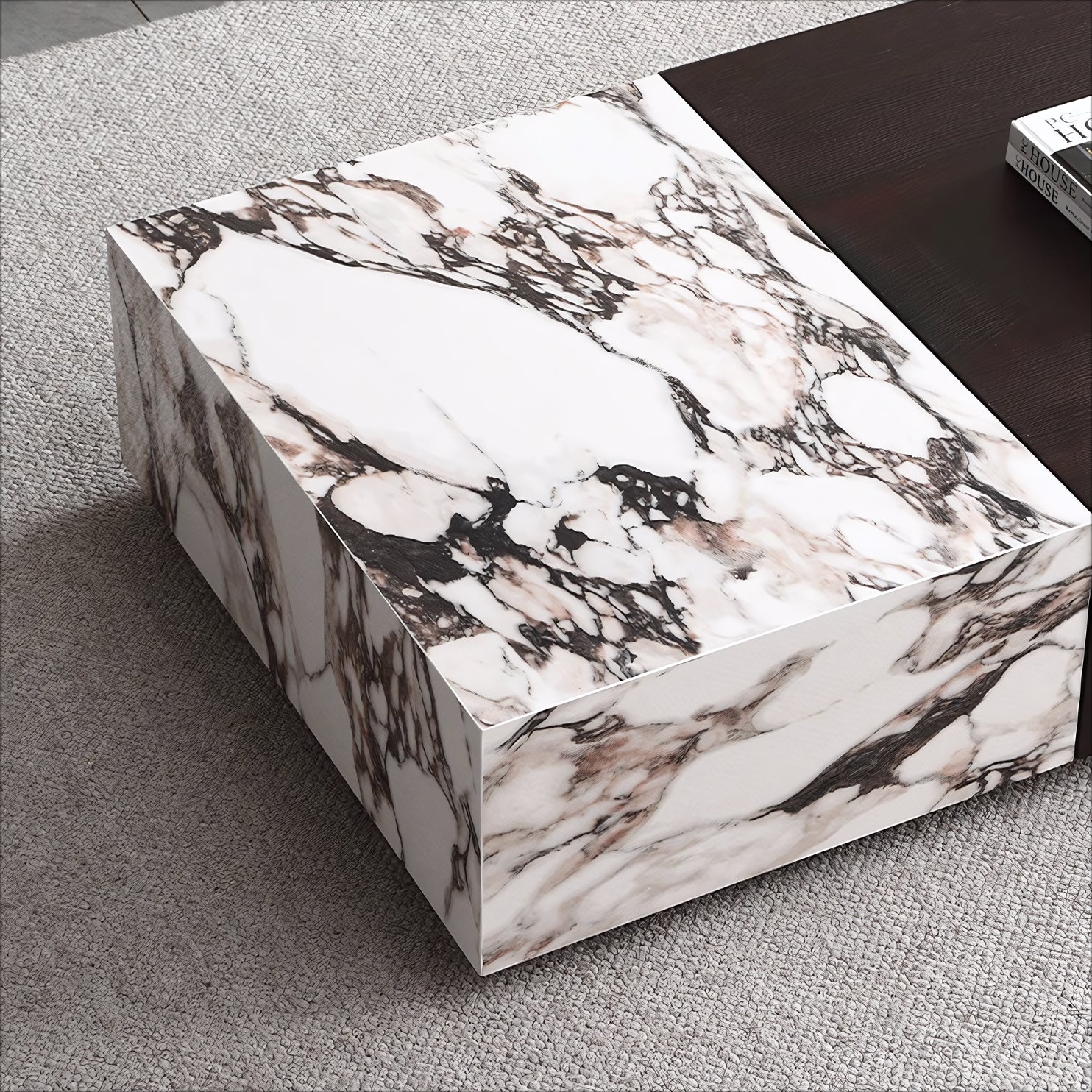 Vileap Sintered stone slab rectangular coffee table