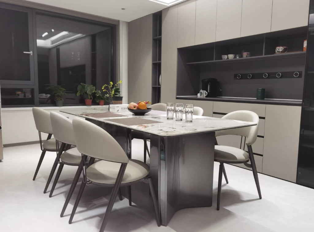 Sevian 2 pcs set-light luxury dining chair-A