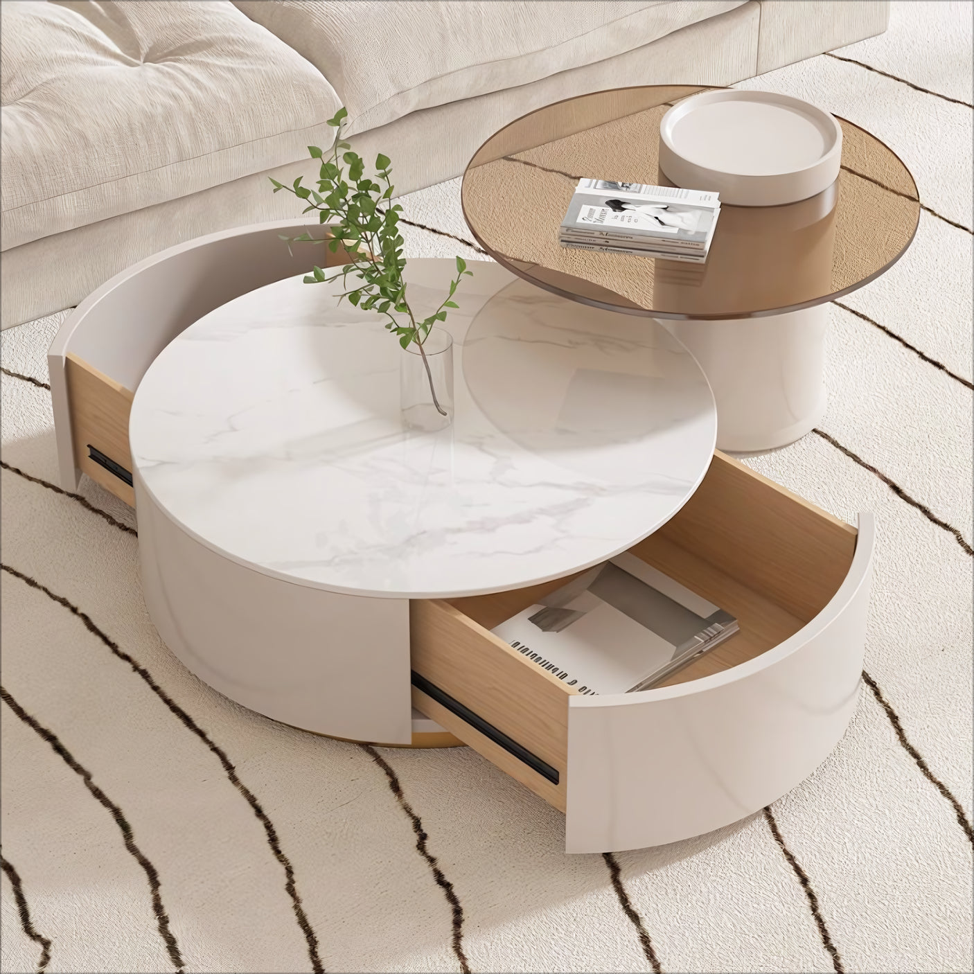 Desanis Sintered stone coffee table