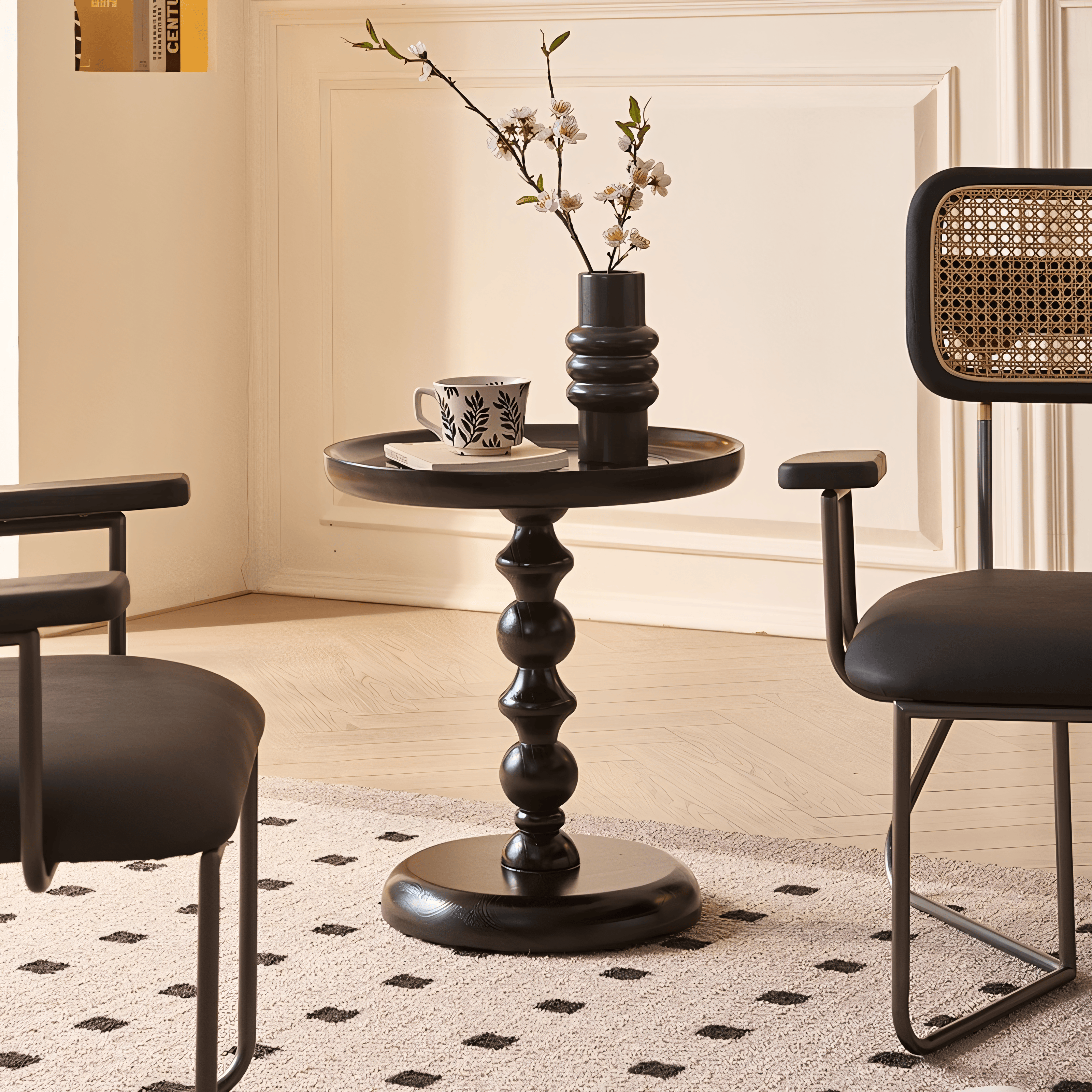 Lanuze Solid wood side table-A