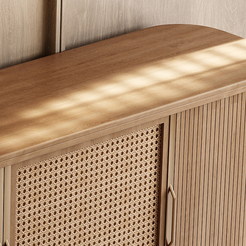 Faroli Natural rattan wooden sideboard-B