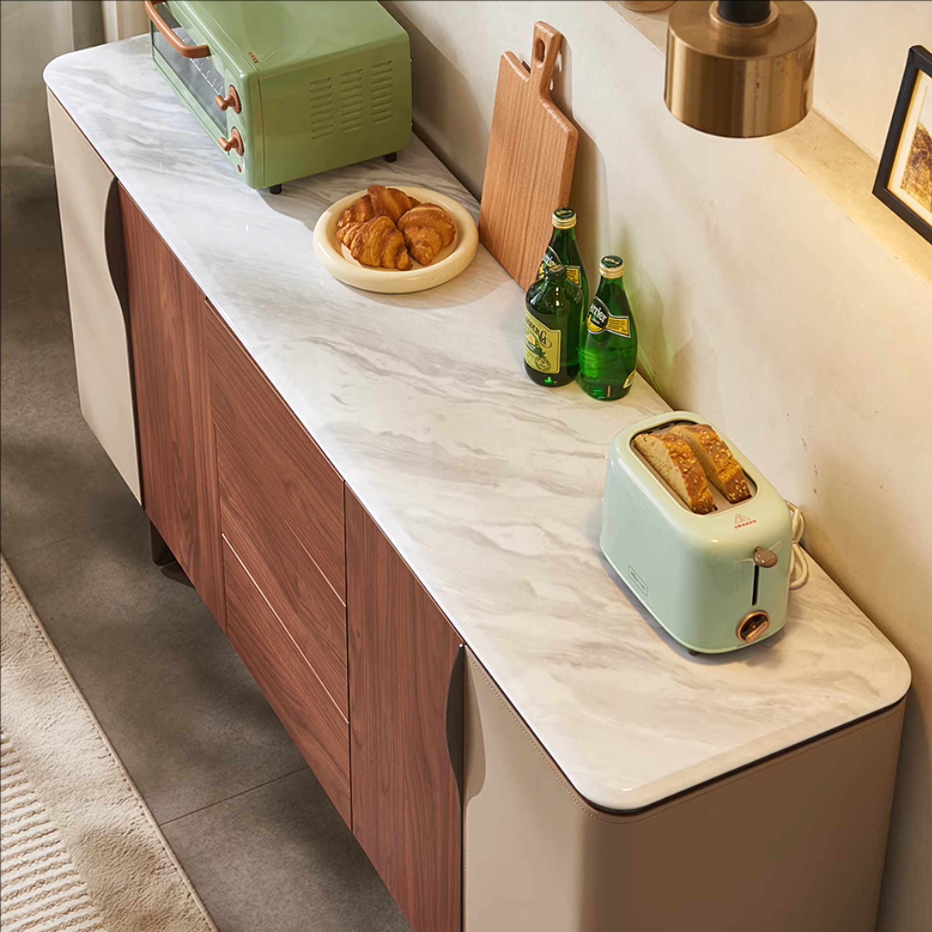 Jentor Leather solid wood sideboard