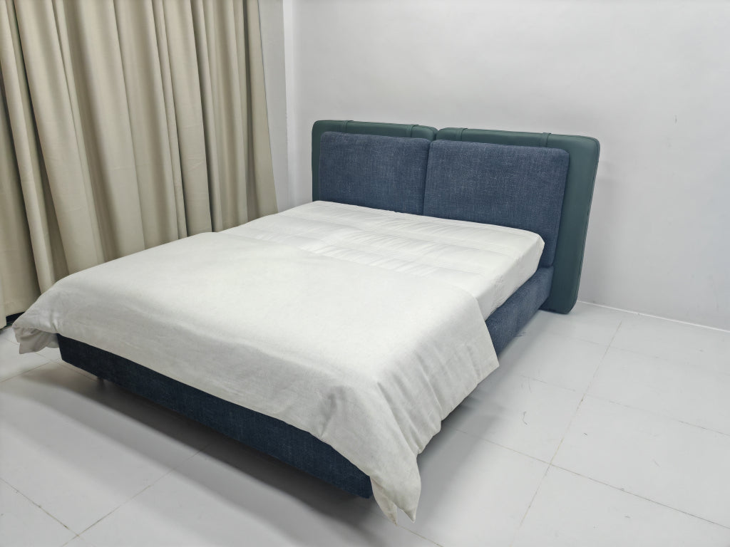 Biltro Leather double bed-A