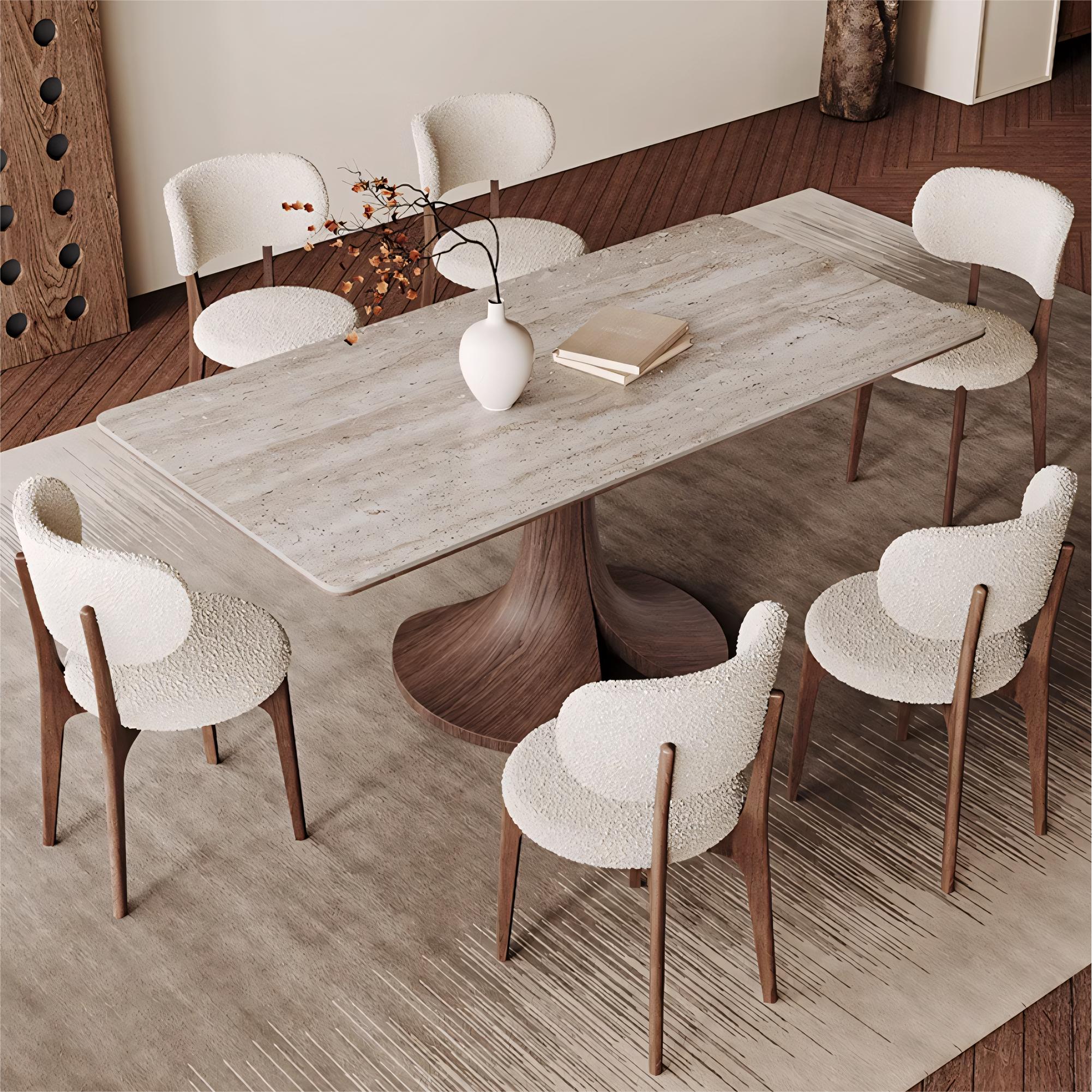 Avico Sintered stone rectangular dining set