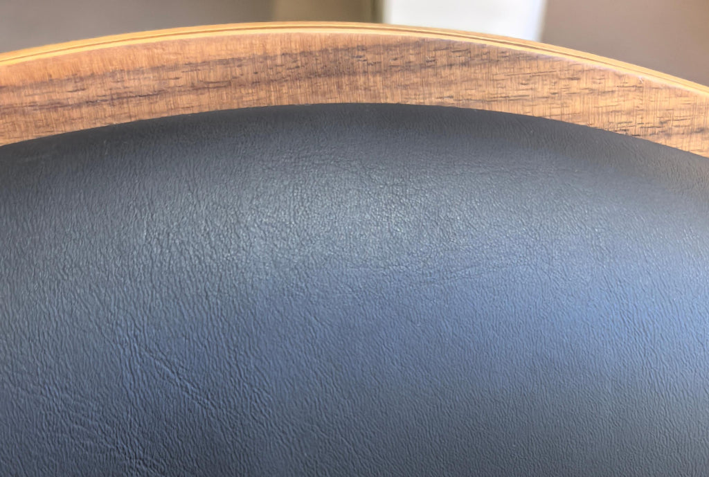 Dasey 2pcs solid wood leather dining chairs