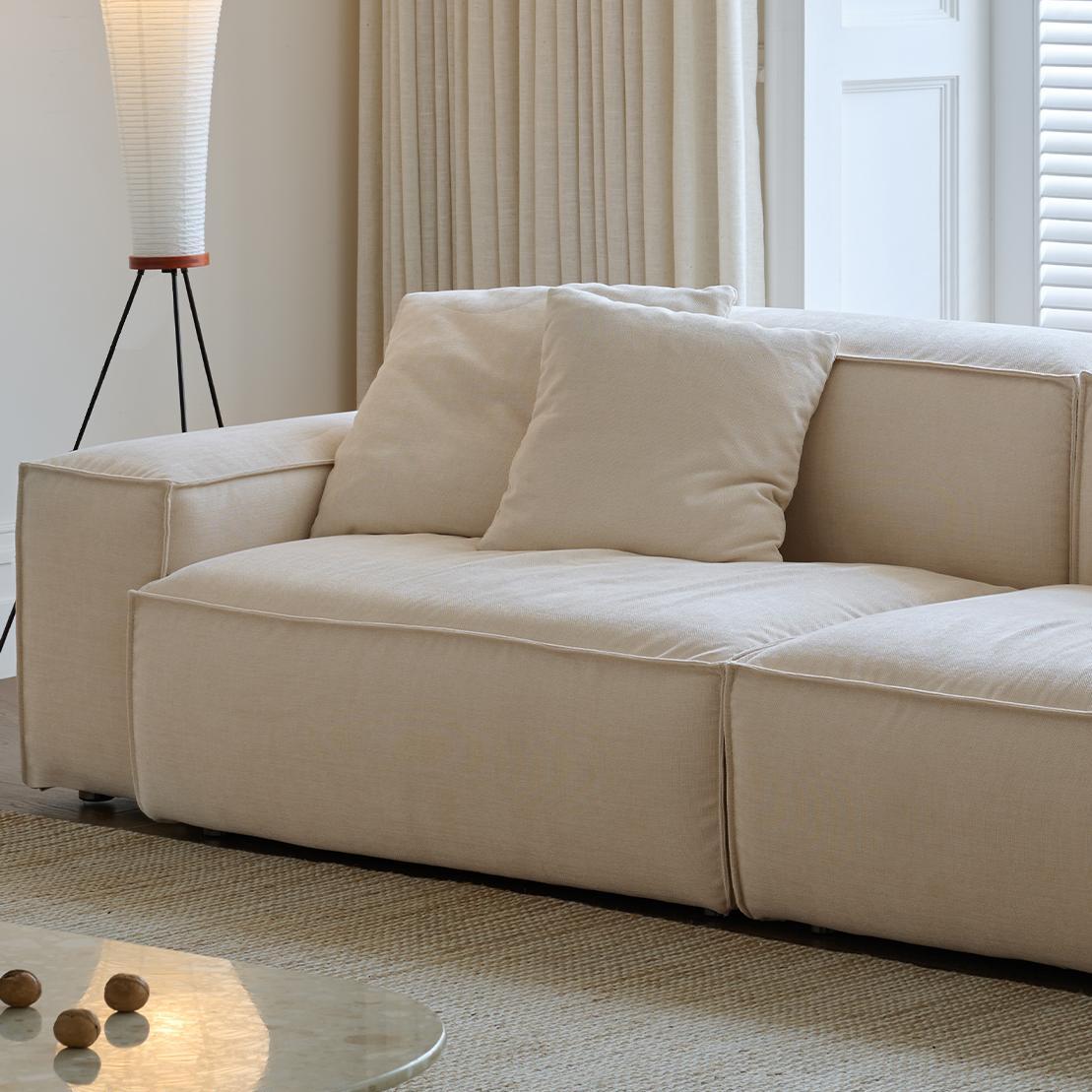 Eobie Washable fabric straight sofa