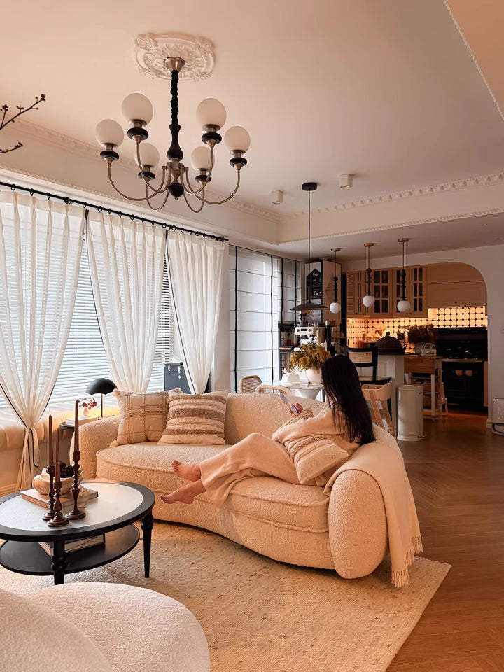 Oliea One-piece curved sofa