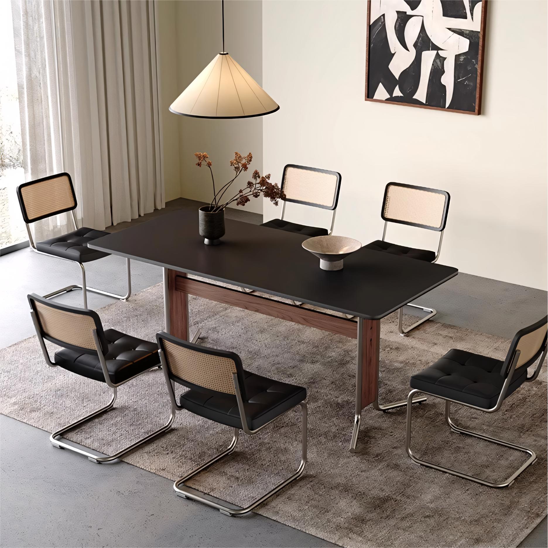 Igsan Sintered stone rectangular dining set