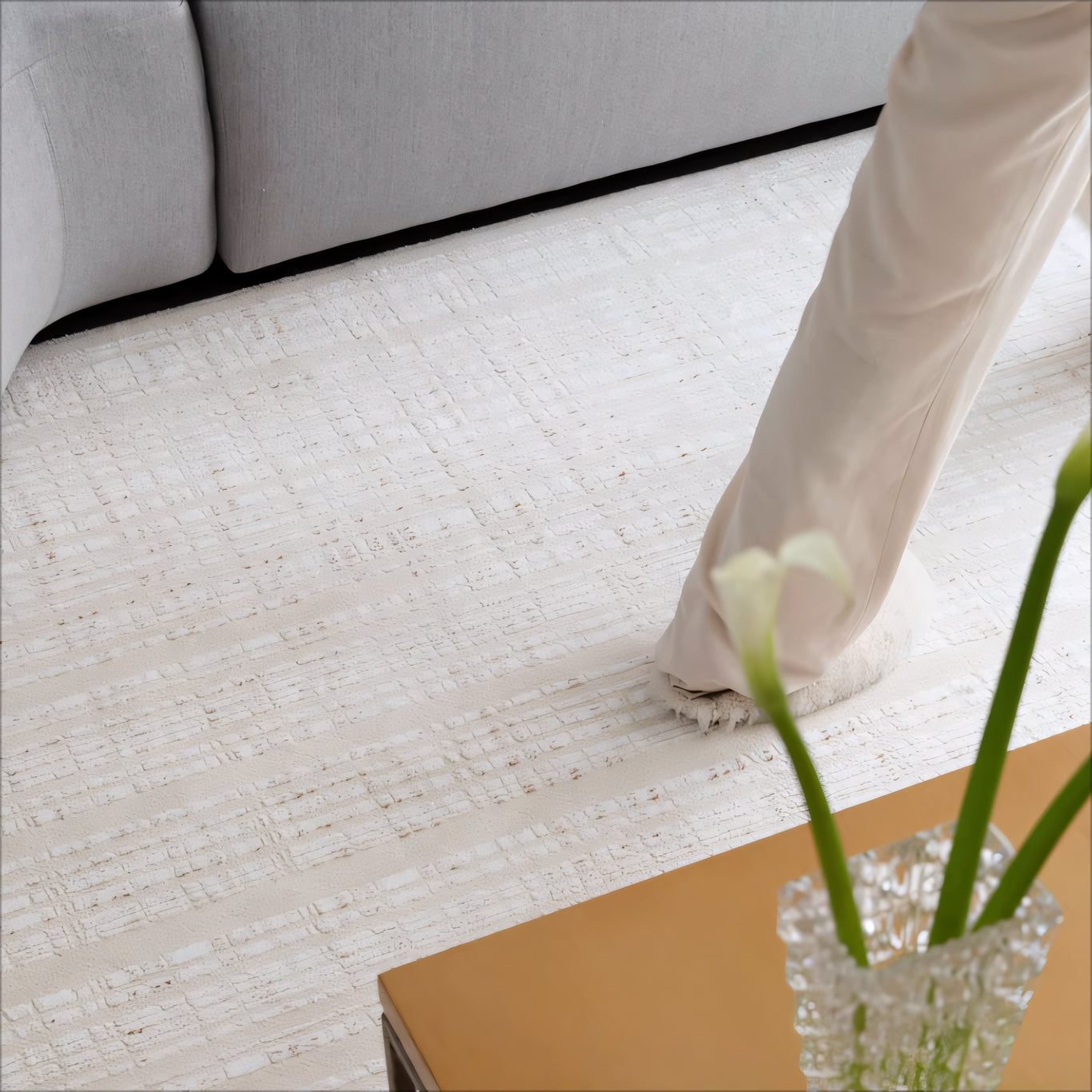 Xinase New Zealand wool striped carpet rug