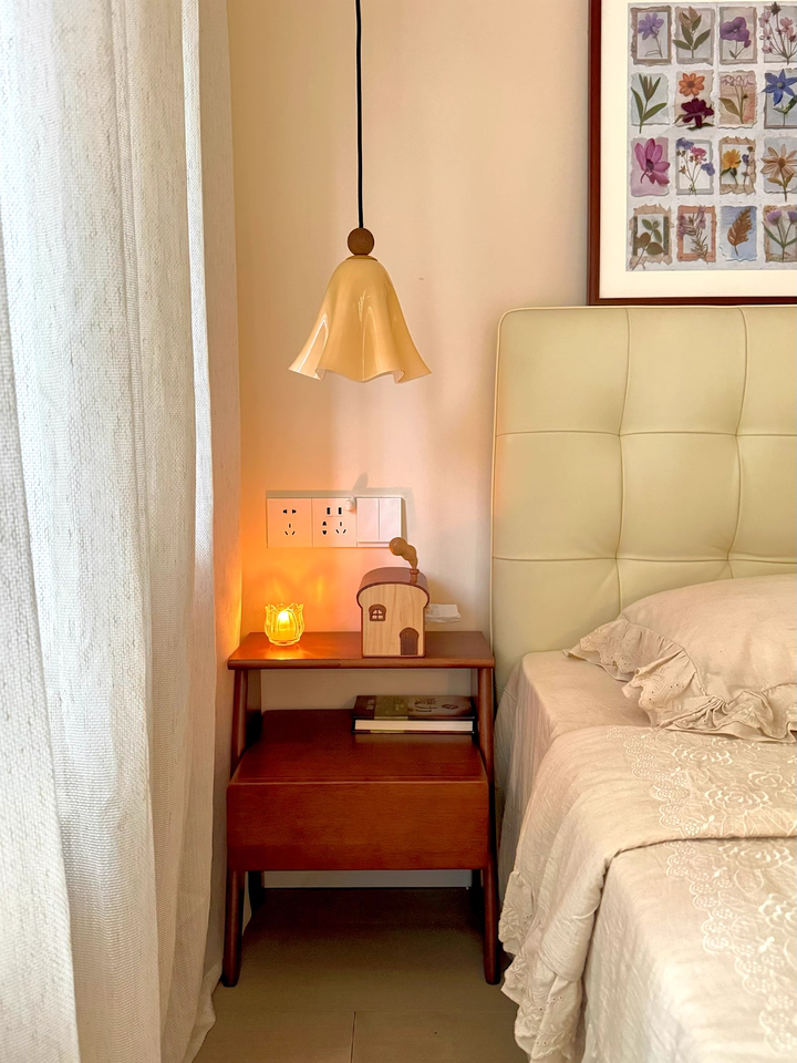 Jovra 2pcs solid wood nightstands