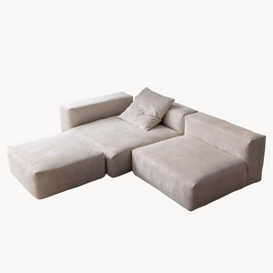 Zedraco Minimalist washable modular sofa with ottoman
