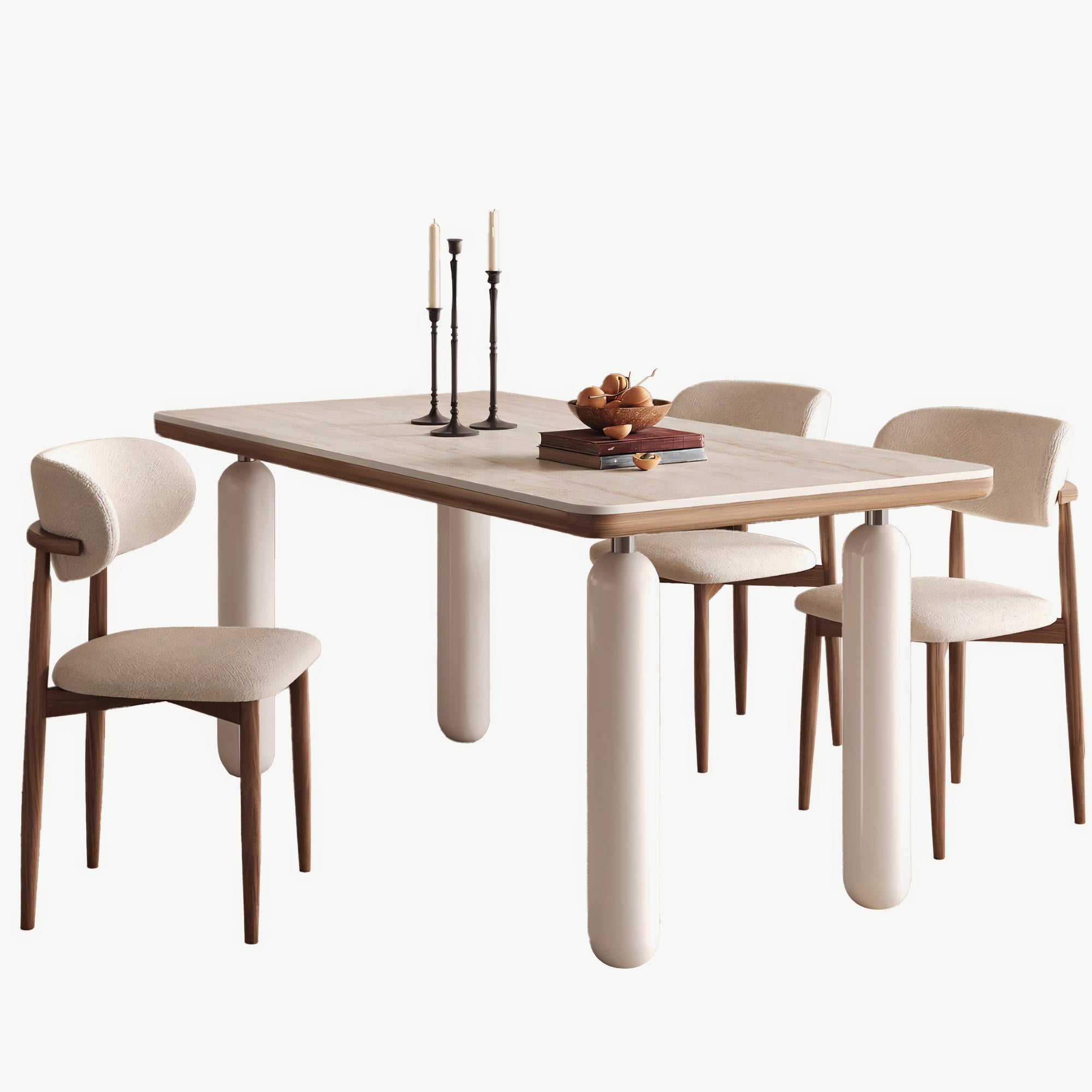 Lessimo Sintered stone rectangular dining set