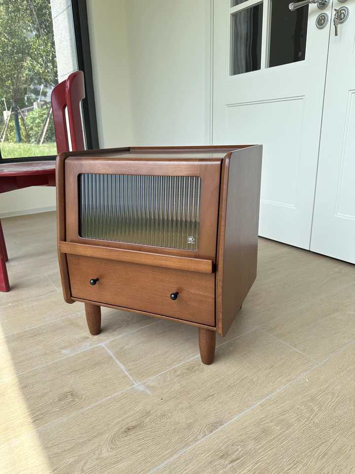 Kizzo 2pcs solid wood nightstands